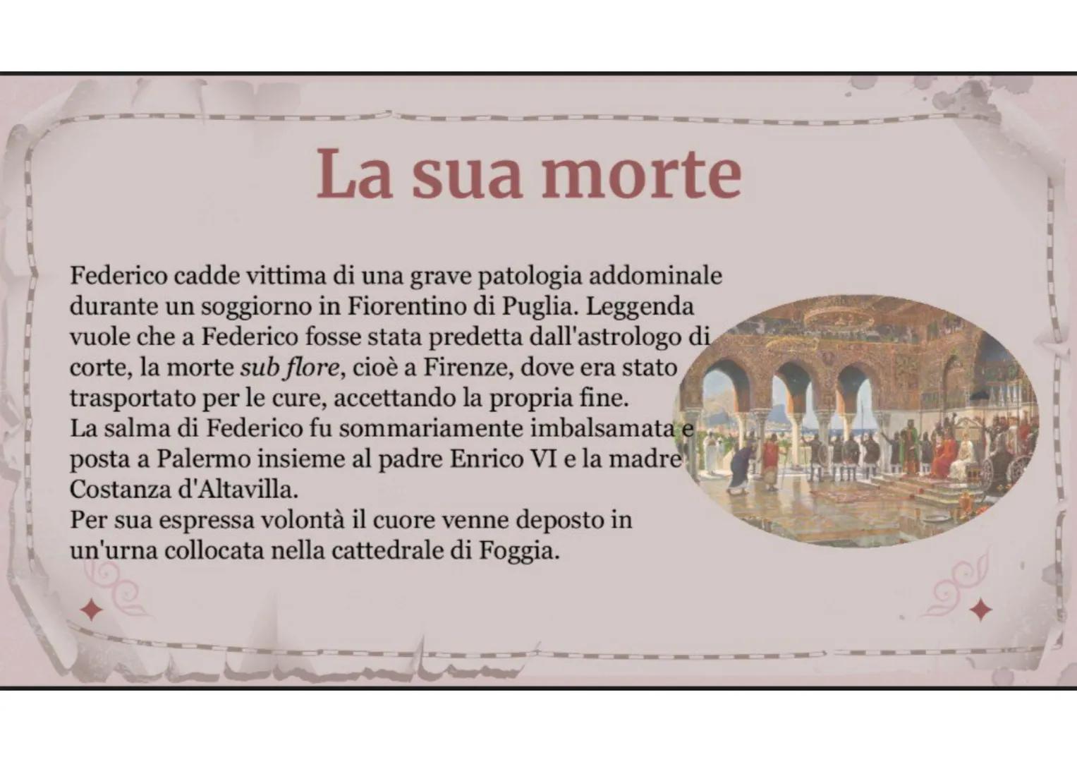 Federico II
di Svevia
"Insensati come siamo, noi vogliamo conquistare tutto,
come se avessimo il tempo di possedere tutto."
DO
(XXX Introduz