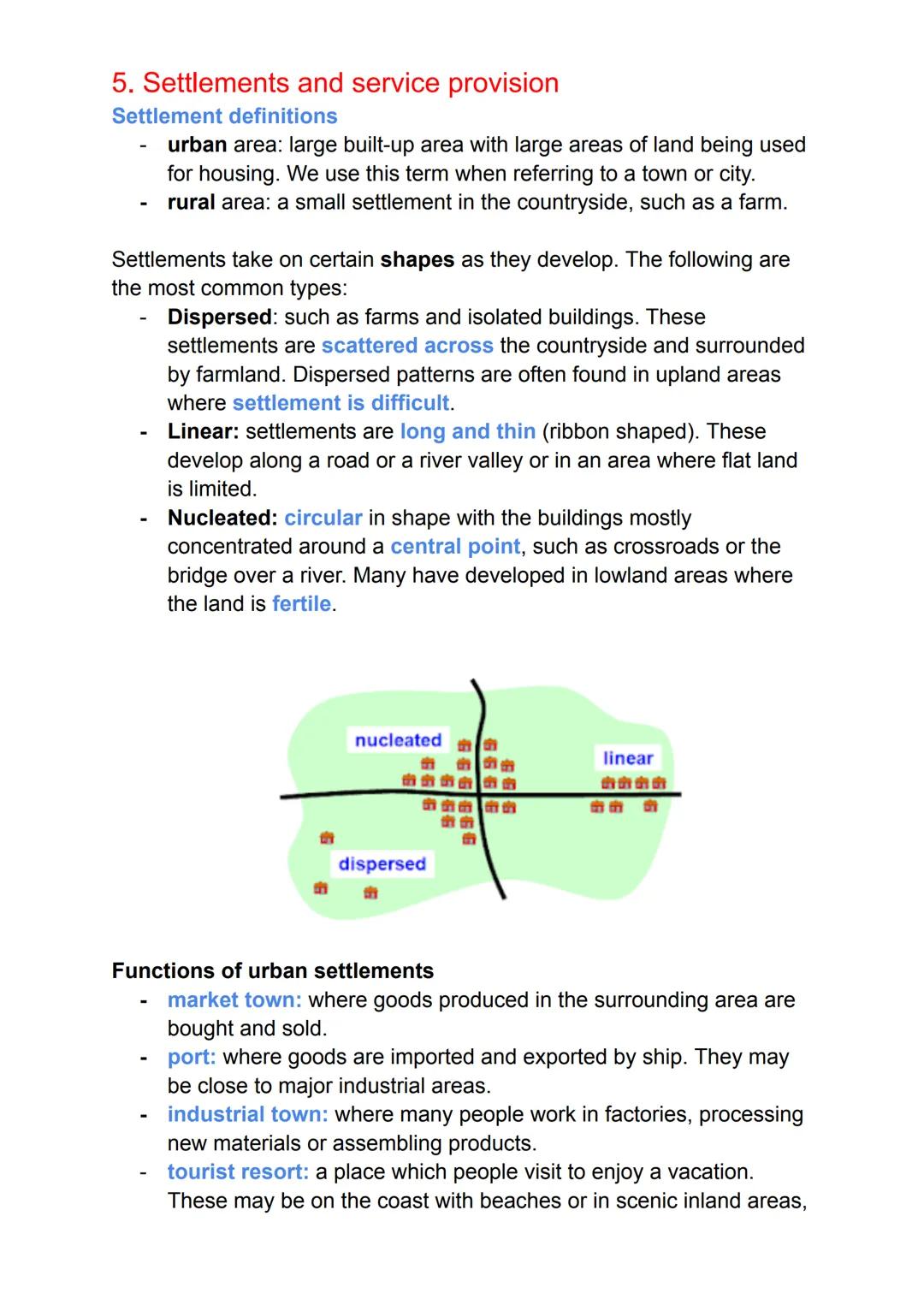 THEME 1: Population and Settlement
1. Population dynamics
Over-populated: the number of people living in an area is greater
than the resourc