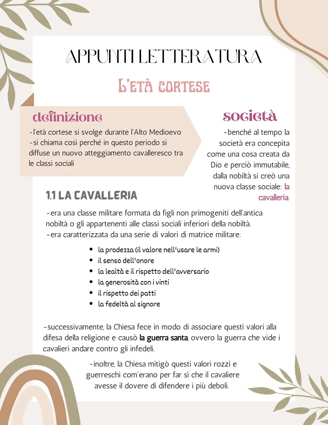 APPUNTI LETTERATURA
- nel Medioevo la letteratura non era per piacere, ma serviva
principalmente ad insegnare
- per distinguere gli stili le