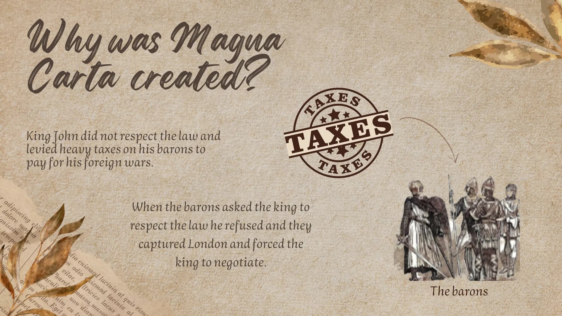 ## King Tohu
Magna Carta is one of the most important documents in the world, but to better understand what it is, we have to go back to 121
