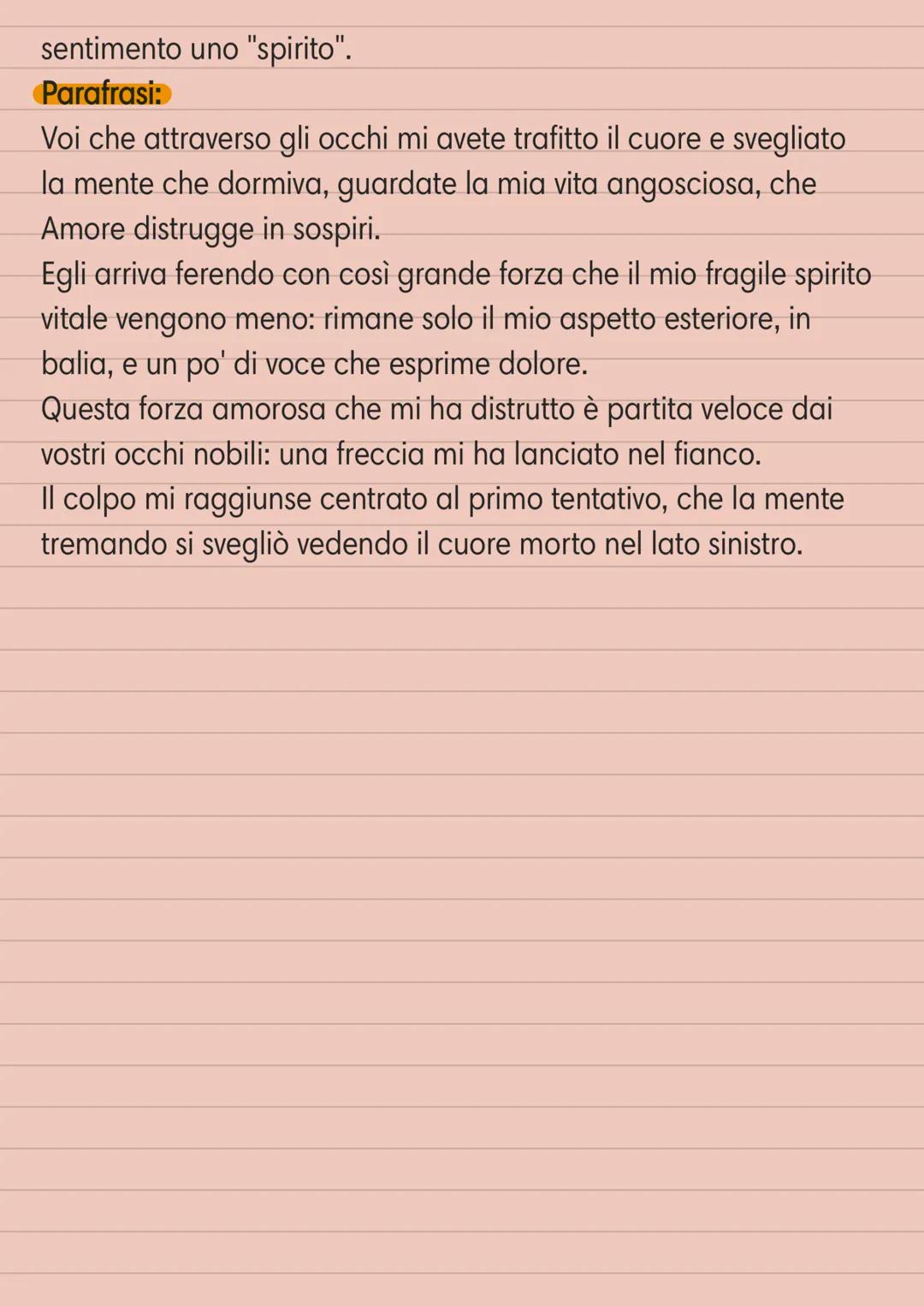 Chi รจ questa che ven, ch'ognun'om la mira
Il testo si apre con una strofa interrogativa (punto di domande
nel quarto verso), questa scelta รจ