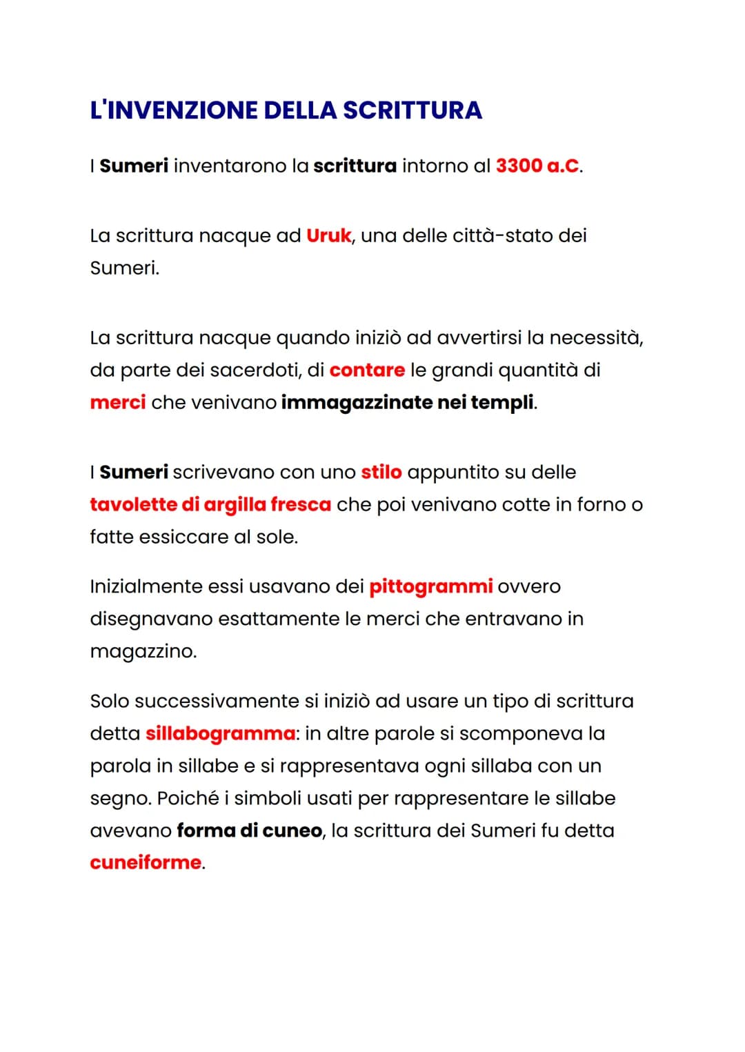 # I SUMERI
Ancora oggi **non sappiamo** con sicurezza **da dove sono**
**giunti i Sumeri**:
- forse provenivano dall'altopiano dell'Iran;
-