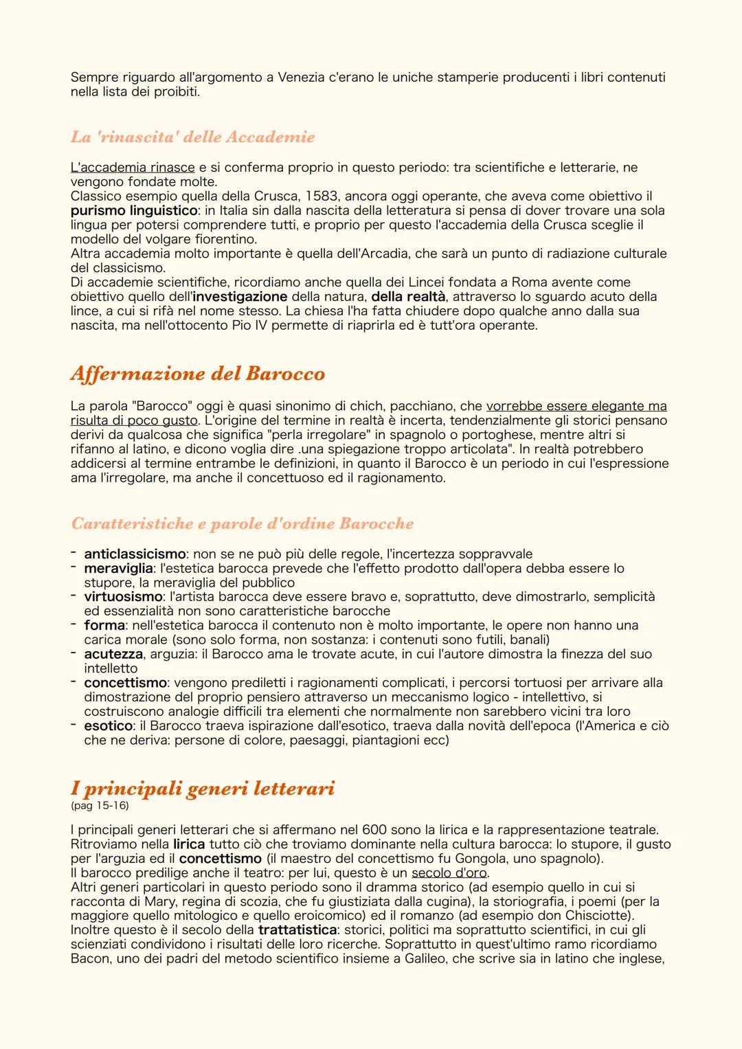 Il Barocco
Introduzione
Durante il 400 e 500 (tranne gli ultimi decenni di quest'ultimo) si parla di una società umanistico
- rinascimentale