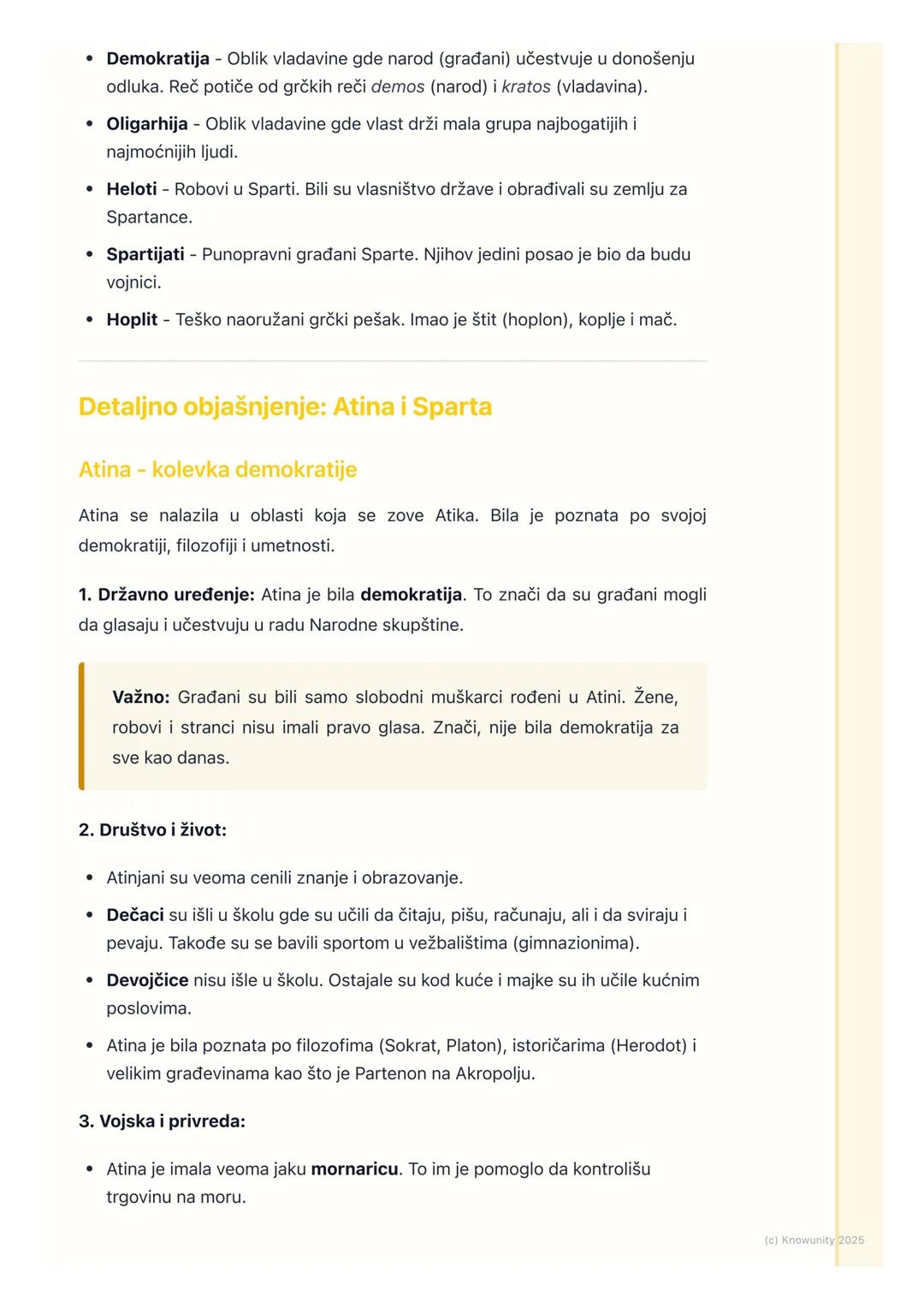 # Grčki polisi: Atina i Sparta
Uvod u grčke polise
Polisi su bili gradovi-države u Staroj Grčkoj. Svaki polis je bio kao mala,
nezavisna d