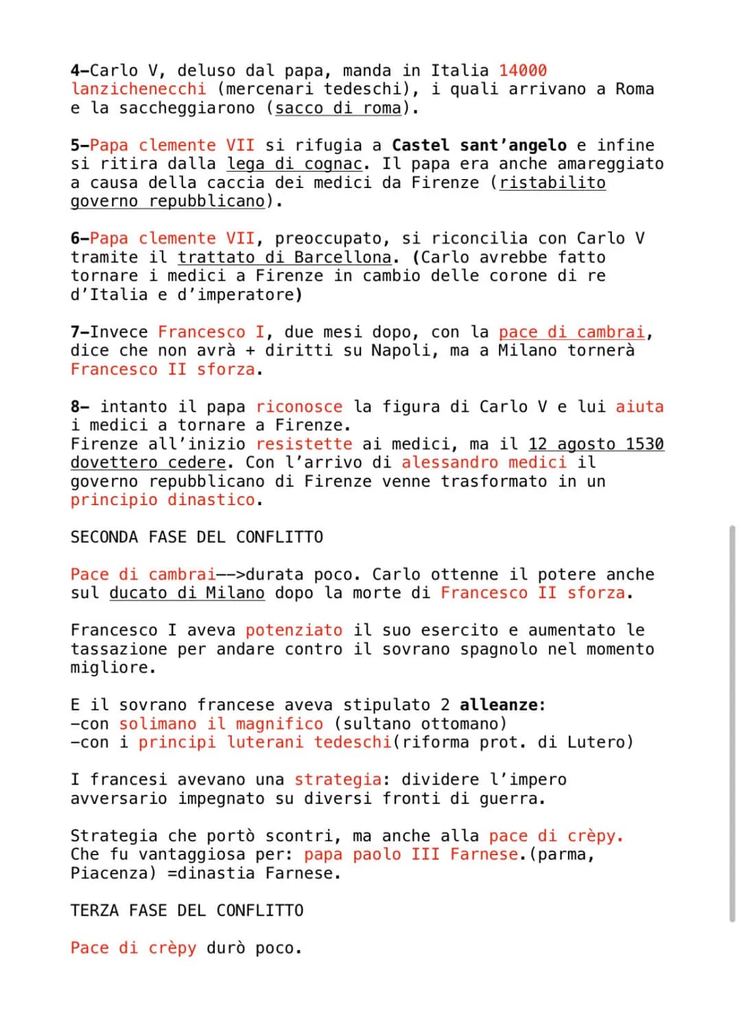 <h2>L'Italia contesa tra Spagna e Francia</h2>
<p>Nella metà del 15 secolo, la pace di Lodi fu raggiunta grazie a Cosimo de Medici, al fine