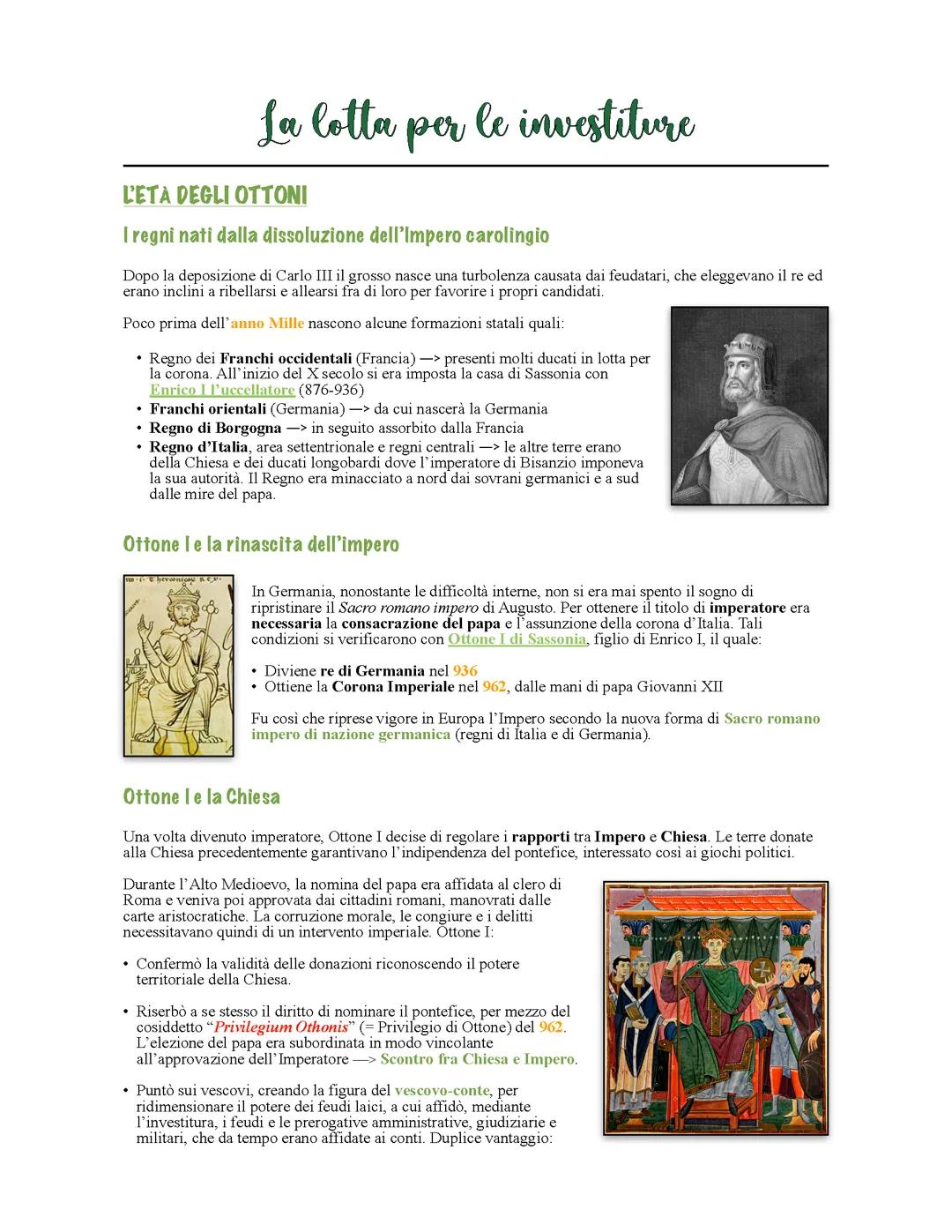 La lotta per le investiture