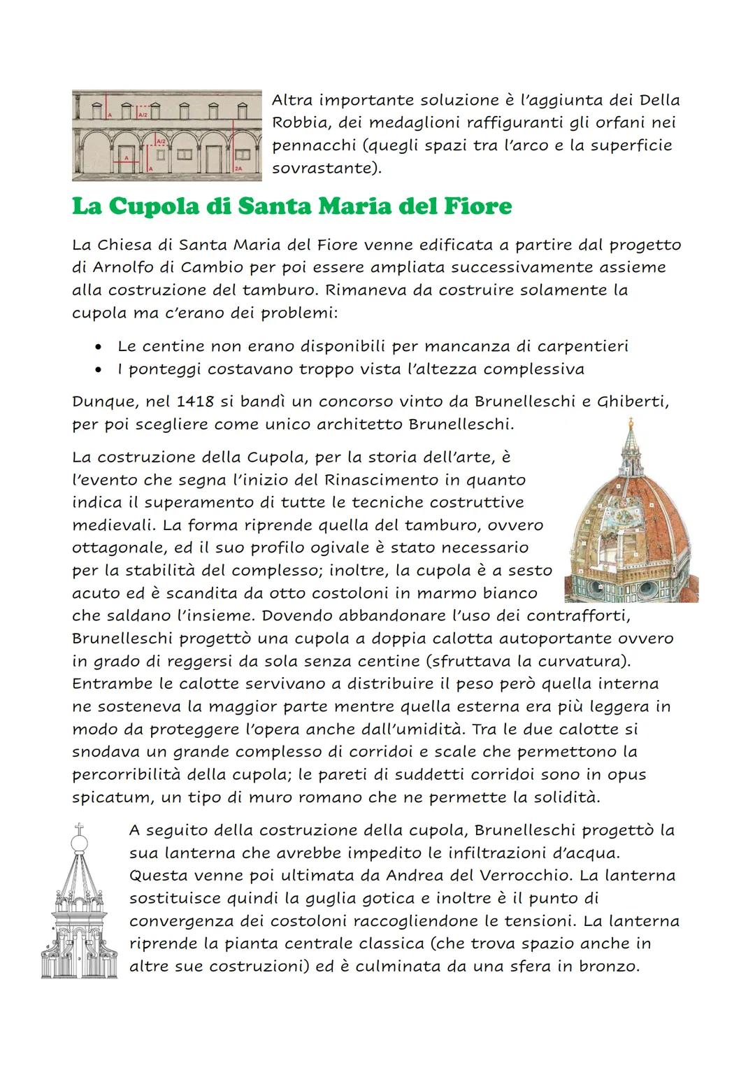 --- OCR Start ---
Filippo Brunelleschi
L'avvio del Rinascimento
Nacque da una famiglia benestante e si avvicinò subito agli ambienti
urbanis