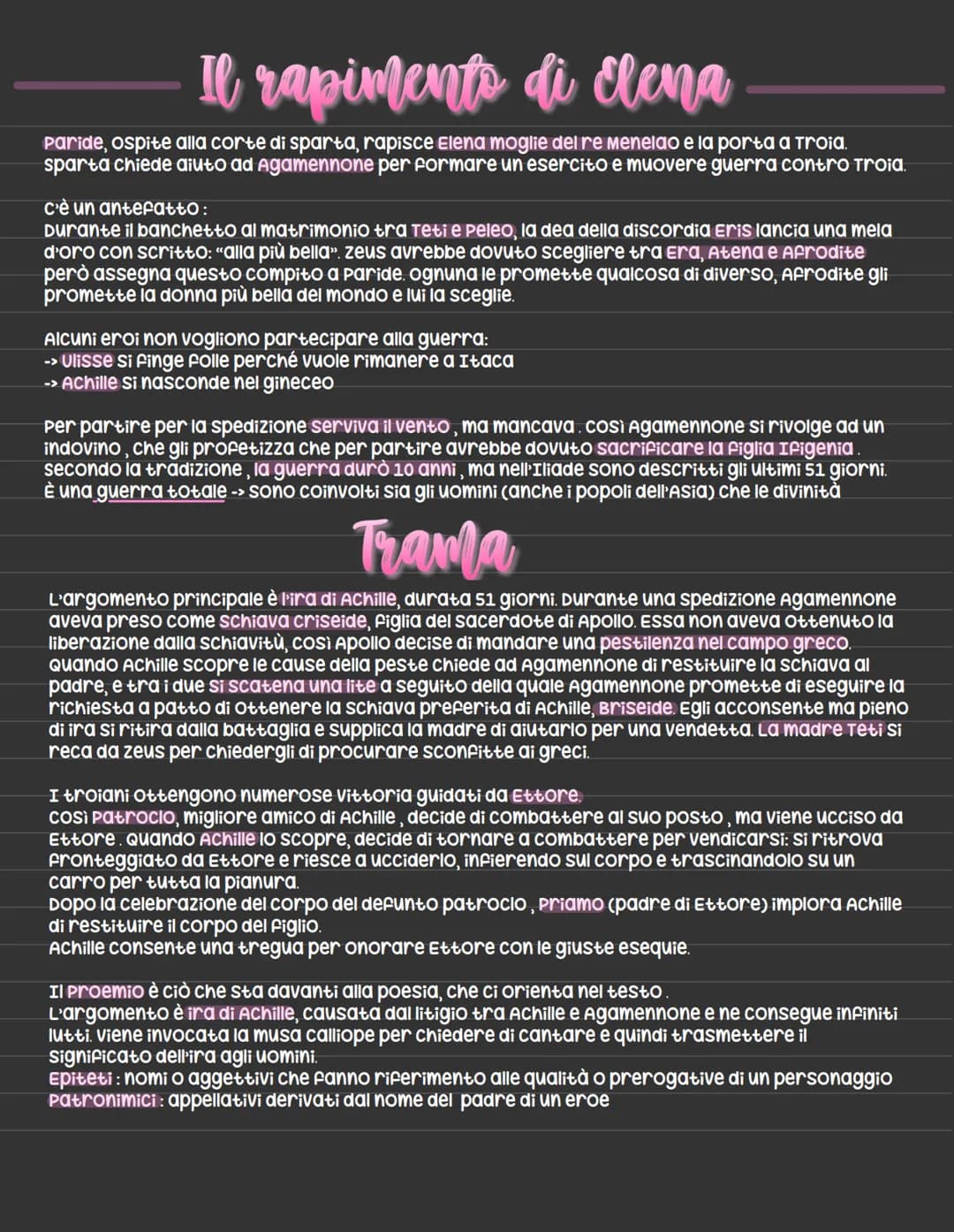 # Epica
## valori eroe omerico:
- muore in battaglia perché i posteri si ricordino di lui (muore giovane chi è caro agli dei)
- importanza