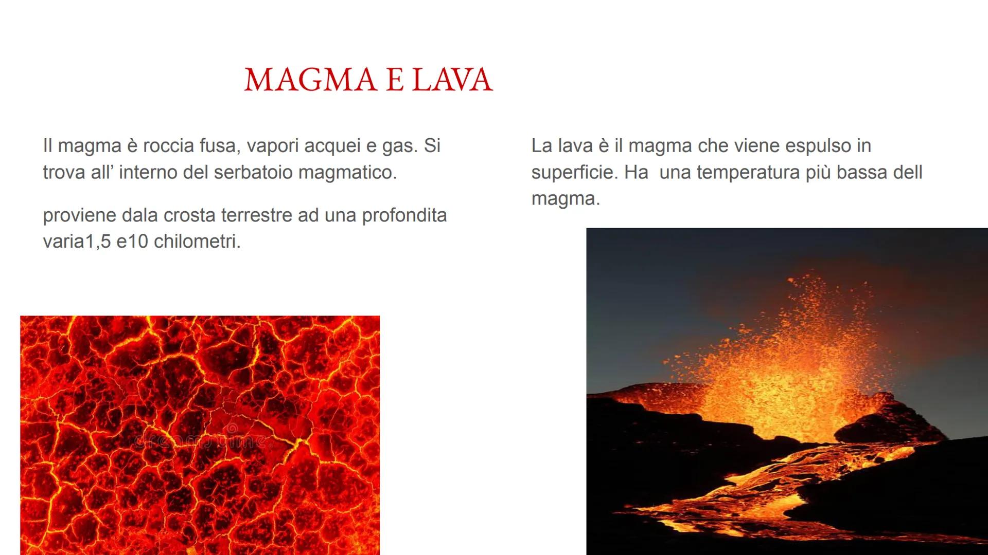 # I VULCANI
fatto da: Carmen Pignatale cosa è il VULCANO?
E una frattura della crosta terrestre da
cui fuori esce il magma. # LA STRUTTURA