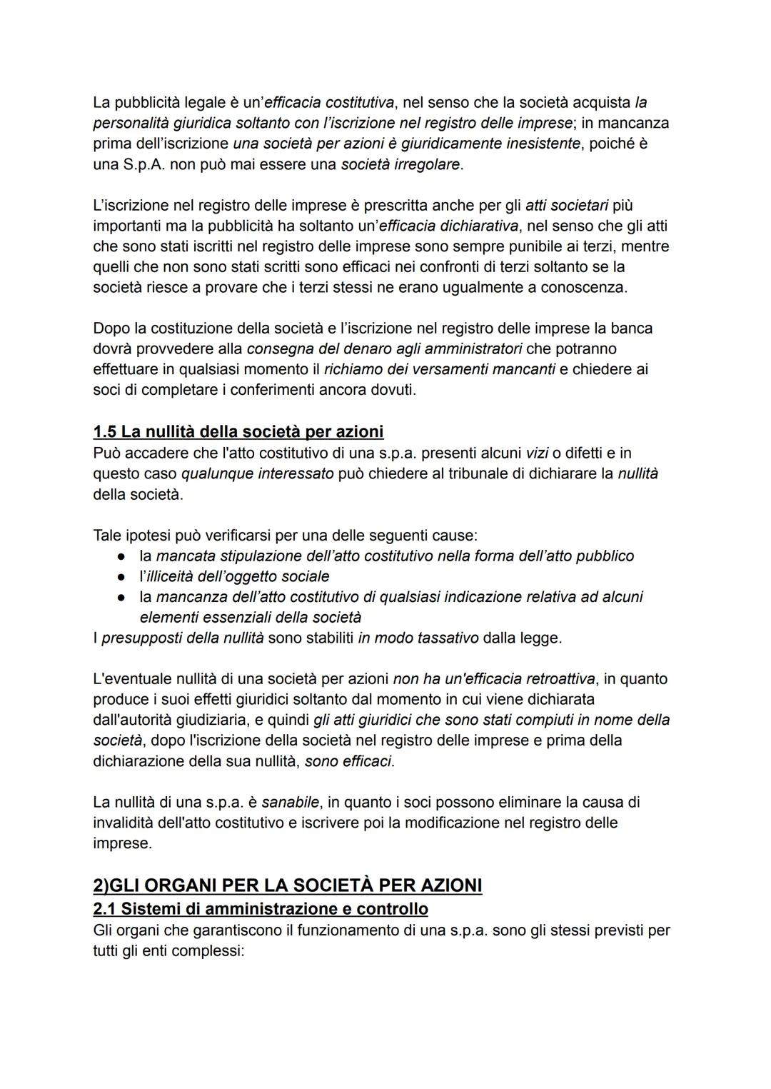 # LA SOCIETÁ PER AZIONI
# 1)LA COSTITUZIONE DELLE SOCIETÀ PER AZIONI
## 1.1 caratteri della società per azioni
La società per azioni è un