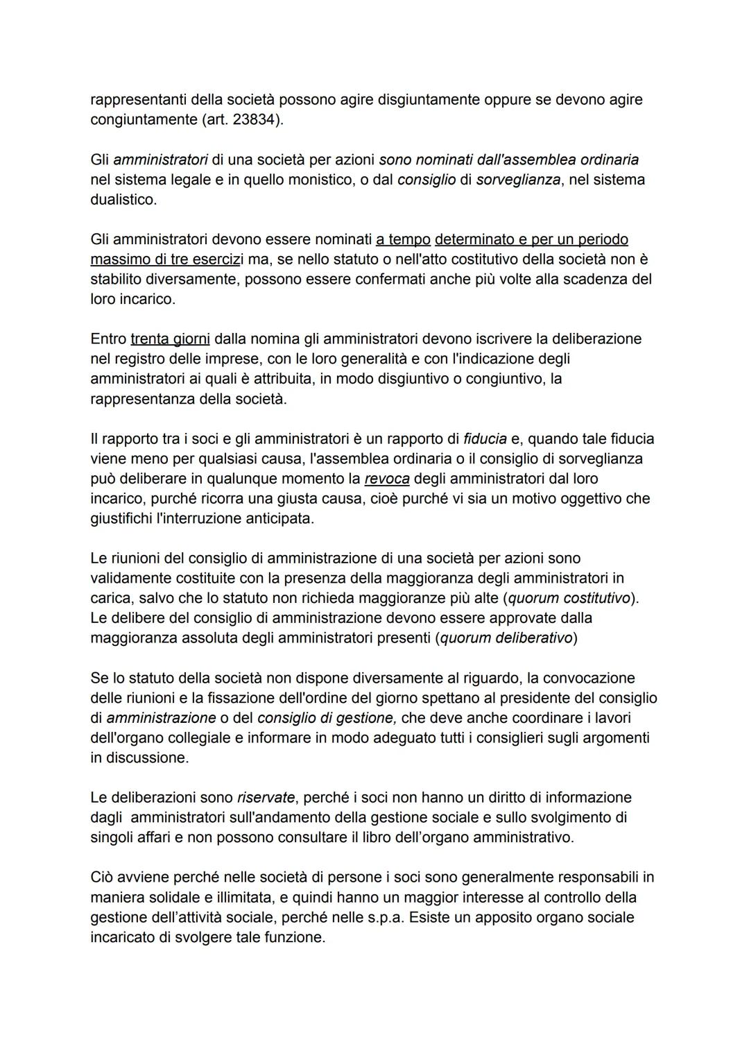 # LA SOCIETÁ PER AZIONI
# 1)LA COSTITUZIONE DELLE SOCIETÀ PER AZIONI
## 1.1 caratteri della società per azioni
La società per azioni è un