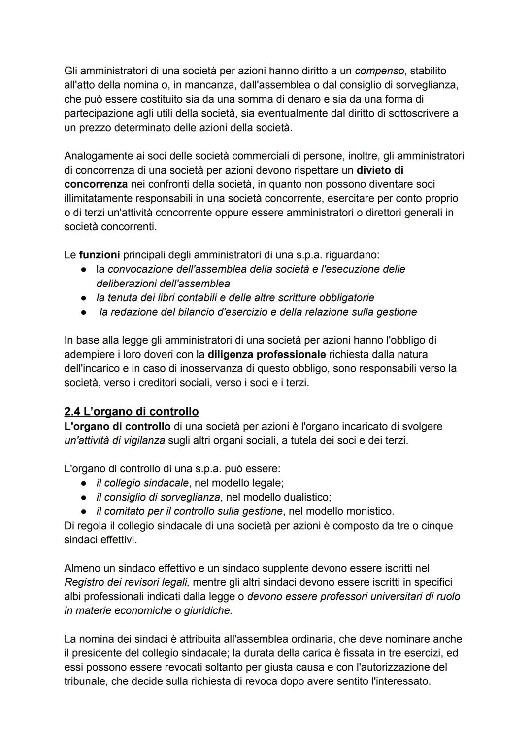 # LA SOCIETÁ PER AZIONI
# 1)LA COSTITUZIONE DELLE SOCIETÀ PER AZIONI
## 1.1 caratteri della società per azioni
La società per azioni è un