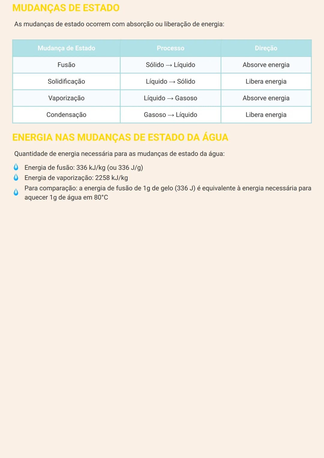 # ESTADOS DA MATÉRIA E MUDANÇAS DE
ESTADO
# ESTADOS DA MATÉRIA
A matéria pode existir em três estados físicos principais:
- Estado sólido