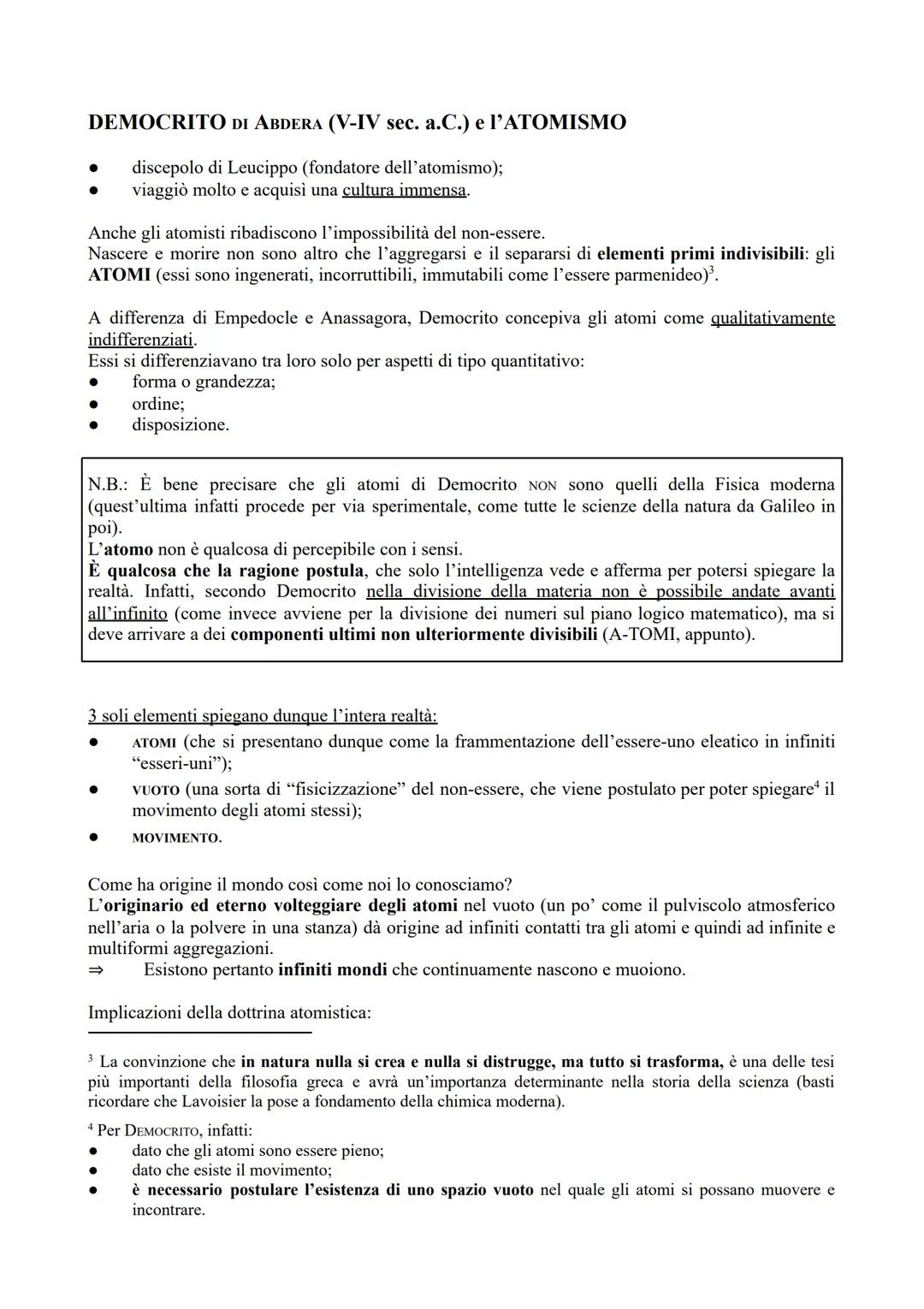 ********
INTRODUZIONE GENERALE
●
●
I FISICI PLURALISTI
(EMPEDOCLE, ANASSAGORA, DEMOCRITO)
I Filosofi PLURALISTI, al contrario dei Monisti, r