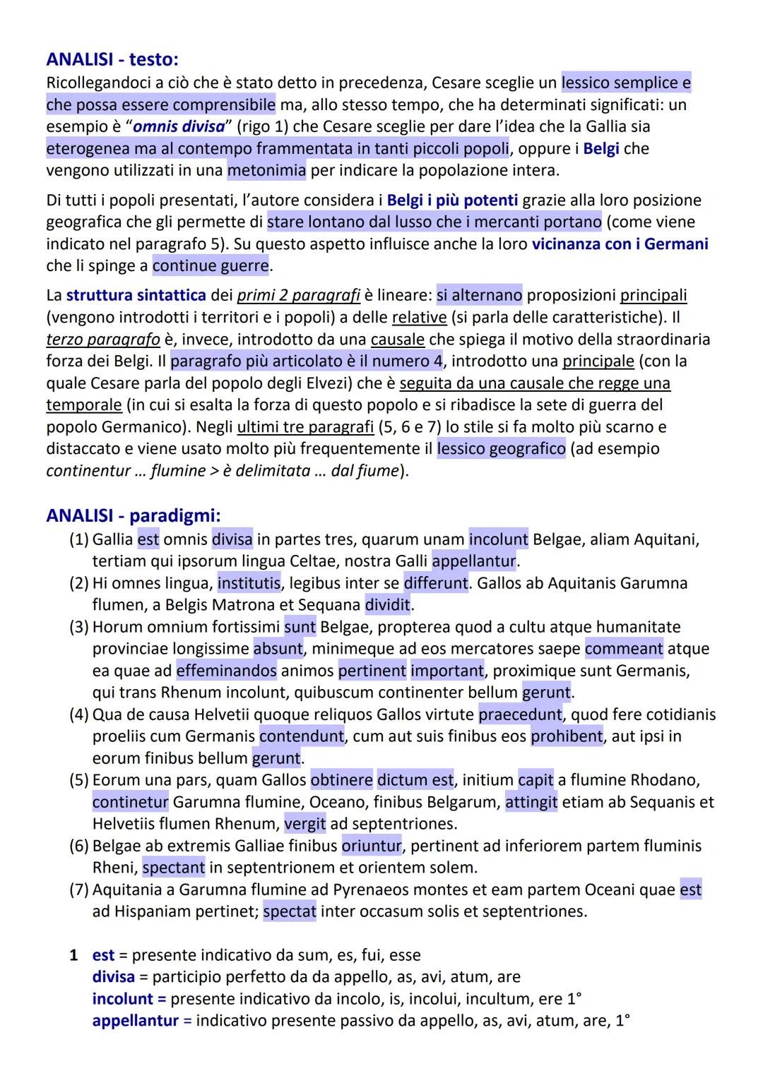 IL CANTO PROEMIALE DEL DE BELLO GALLICO
INTROUZIONE:
Il De bello Gallico si divide in 7 libri - uno per ogni anno di guerra - e narra il res