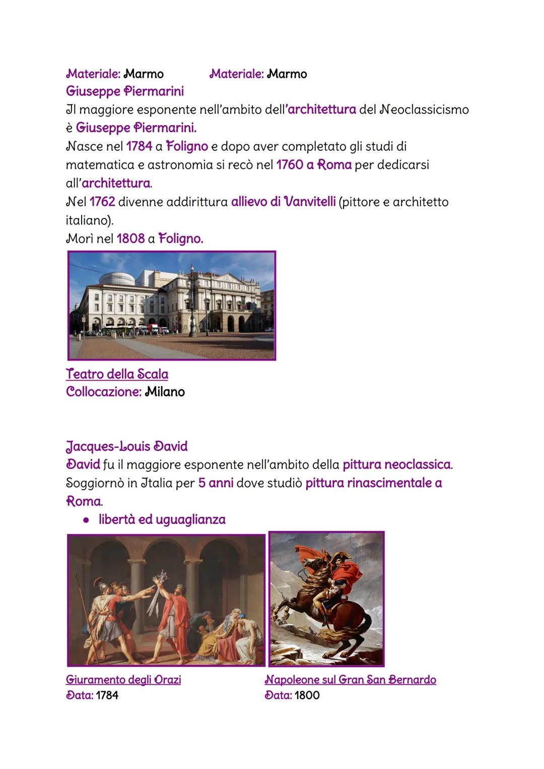 neoclassicismo e Romanticismo
JI Neoclassicismo
• movimento culturale che si sviluppa principalmente in Europa tra
la seconda metà del '700