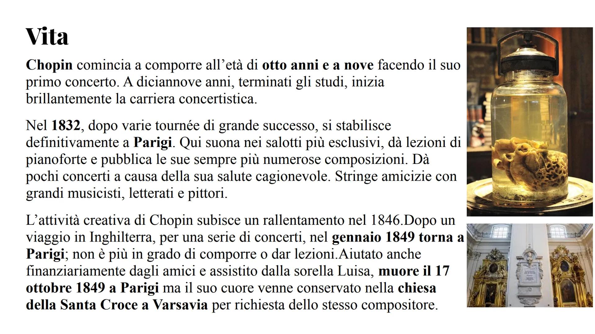 Fryderyk Chopin Biografia
Fryderyk Franciszek Chopin fu un compositore e pianista
polacco.
Nacque a Żelazowa Wola in Polonia il 22 febbraio