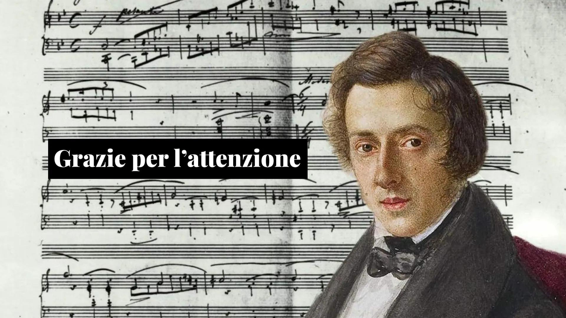 Fryderyk Chopin Biografia
Fryderyk Franciszek Chopin fu un compositore e pianista
polacco.
Nacque a Żelazowa Wola in Polonia il 22 febbraio