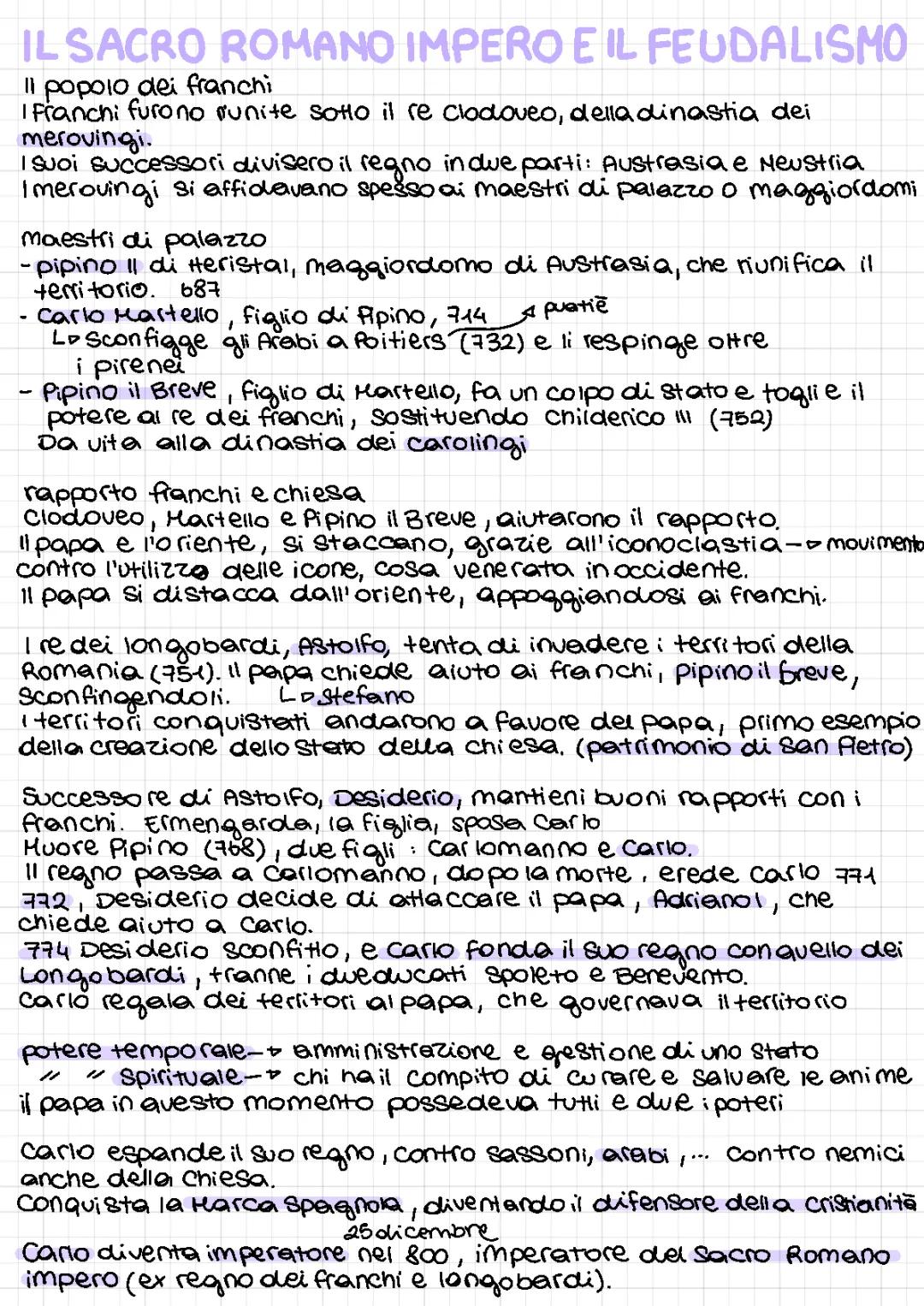 Il Sacro Romano Impero e il Feudalismo