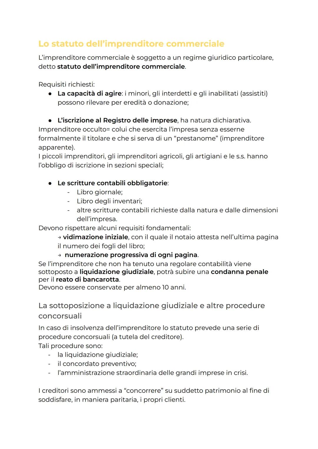 # L'imprenditore
In base all'art. 2082 c.C:
"colui che esercita professionalmente un'attività economica organizzata al fine della
produzio