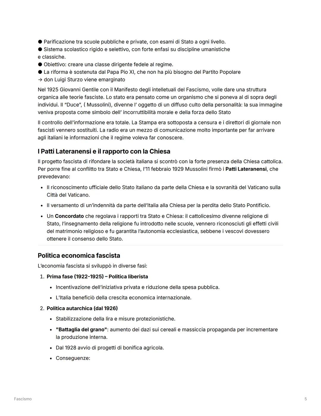 # Fascismo
Fascismo
L' Italia pur uscendo vincitrice dalla guerra visse un senso di delusione (concetto di "vittoria
mutilata"), sentimento