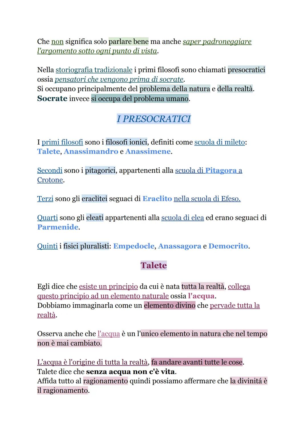 NASCITA DELLA FILOSOFIA
I Babilonesi e gli Egizi erano buoni costruttori, ingegneri ed astronomi.
I Greci invece, essendo più acculturati, i