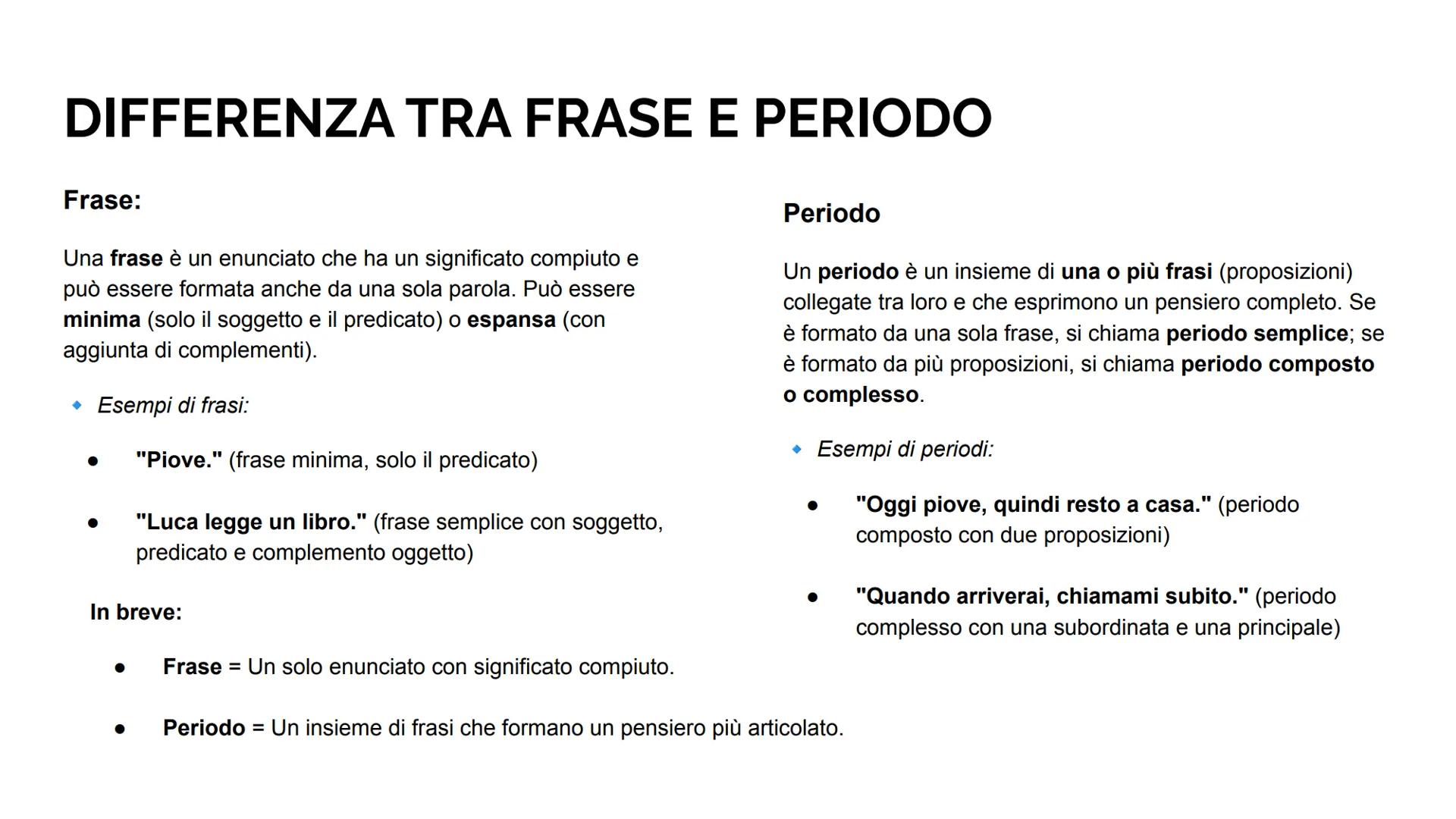 # ANALISI LOGICA --- OCR Start ---
SOMMARIO:
• COS'E'?;
•
DIFFERENZA TRA FRASE E PERIODO;
• SOGGETTO;
• ATTRIBUTO;
•
APPOSIZIONE;
• PREDICAT