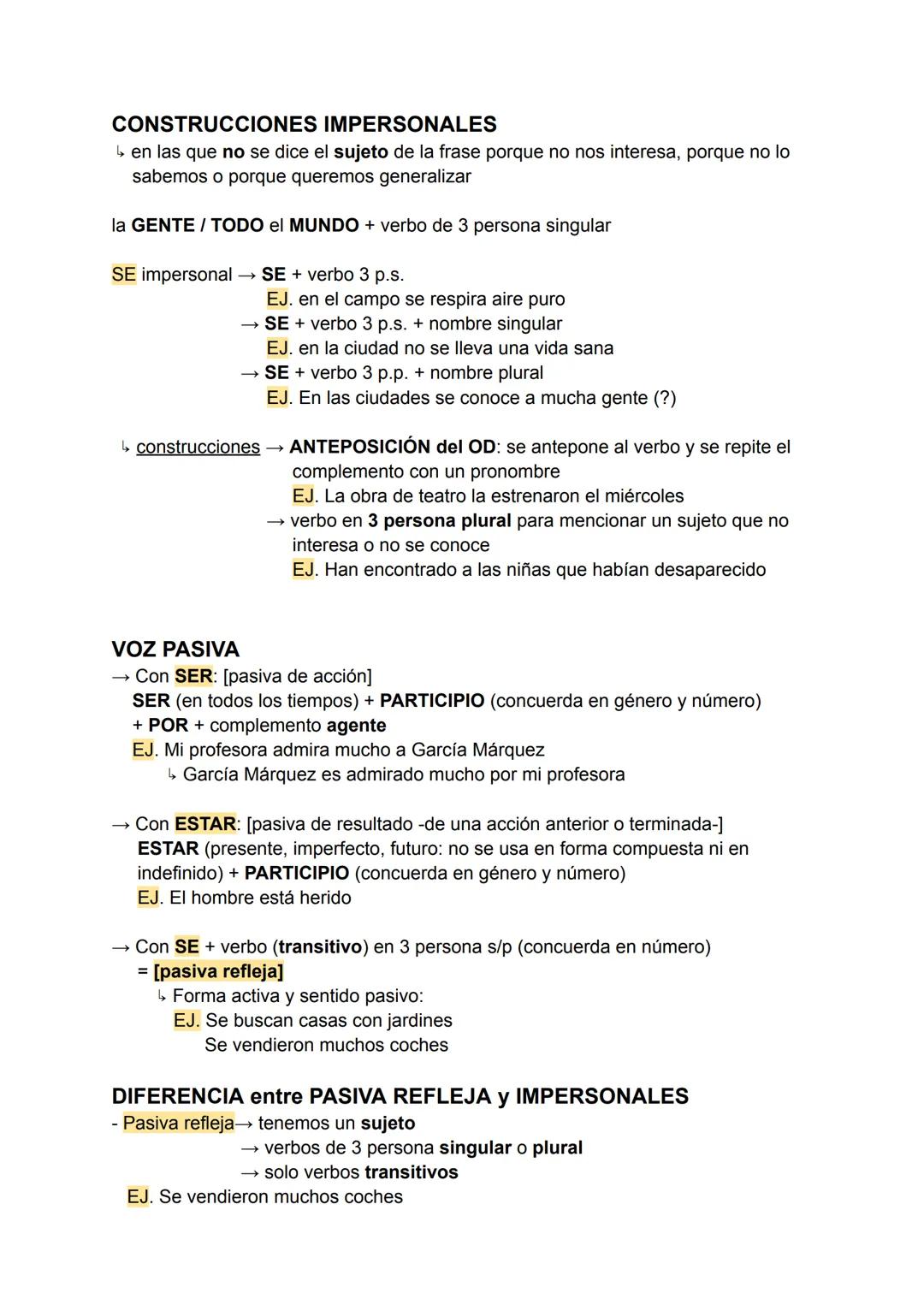 Participios regulares
-ar โโado, er/ir โ ido
Participios irregulares
abrir, hacer, escribir, volver, disponer, decir, poner, romper, ver, se