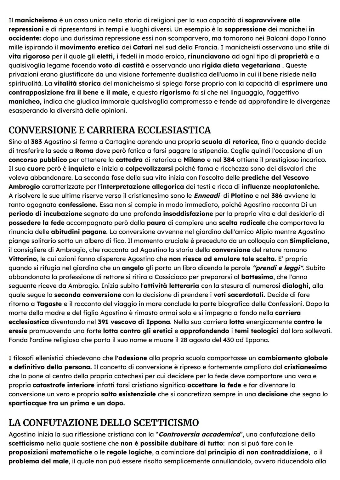 SANT'AGOSTINO
IL RACCONTO DELLE CONFESSIONI
Dal 397, dopo essere diventato vescovo di Ippona, Sant'Agostino scrive i primi nove capitoli dal