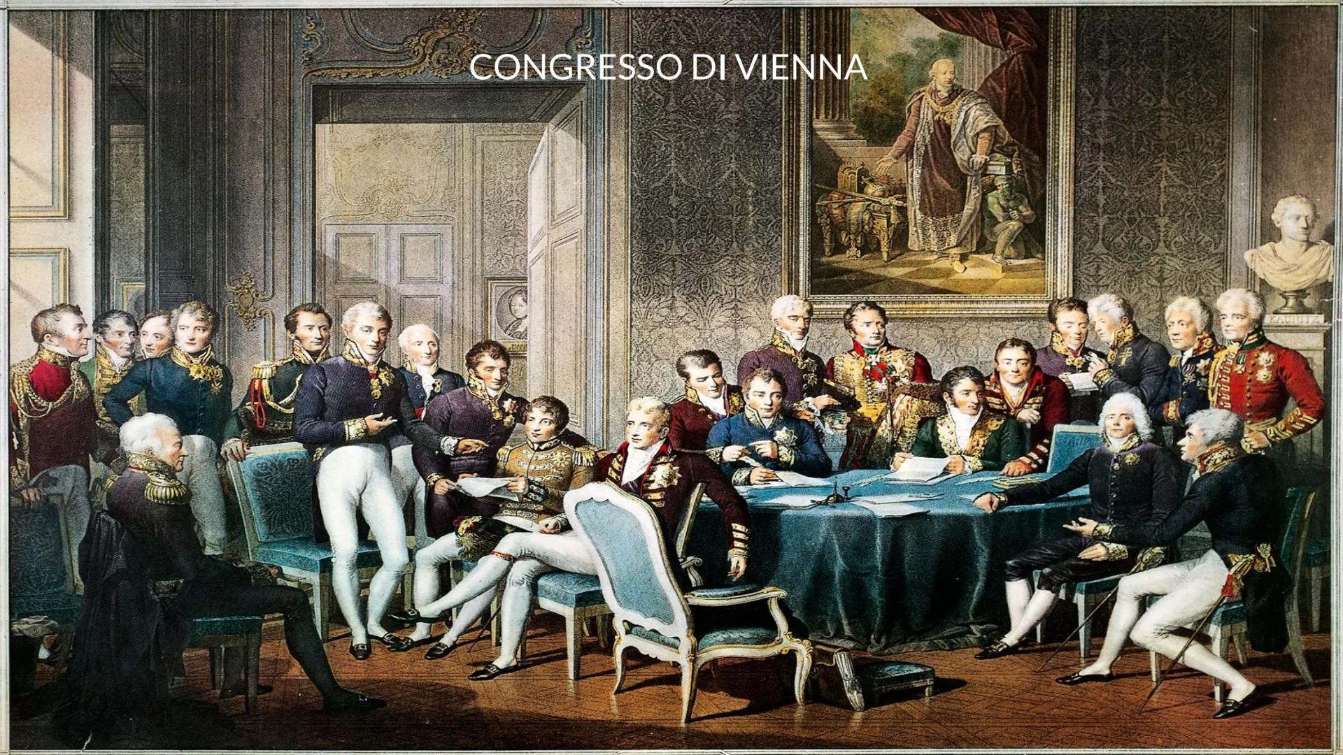 L'EUROPA DOPO
NAPOLEONE
Lavoro svolto da Luca Toia La restaurazione
Dopo la morte di Napoleone, i capi di stato europei si
riunirono a Vienn