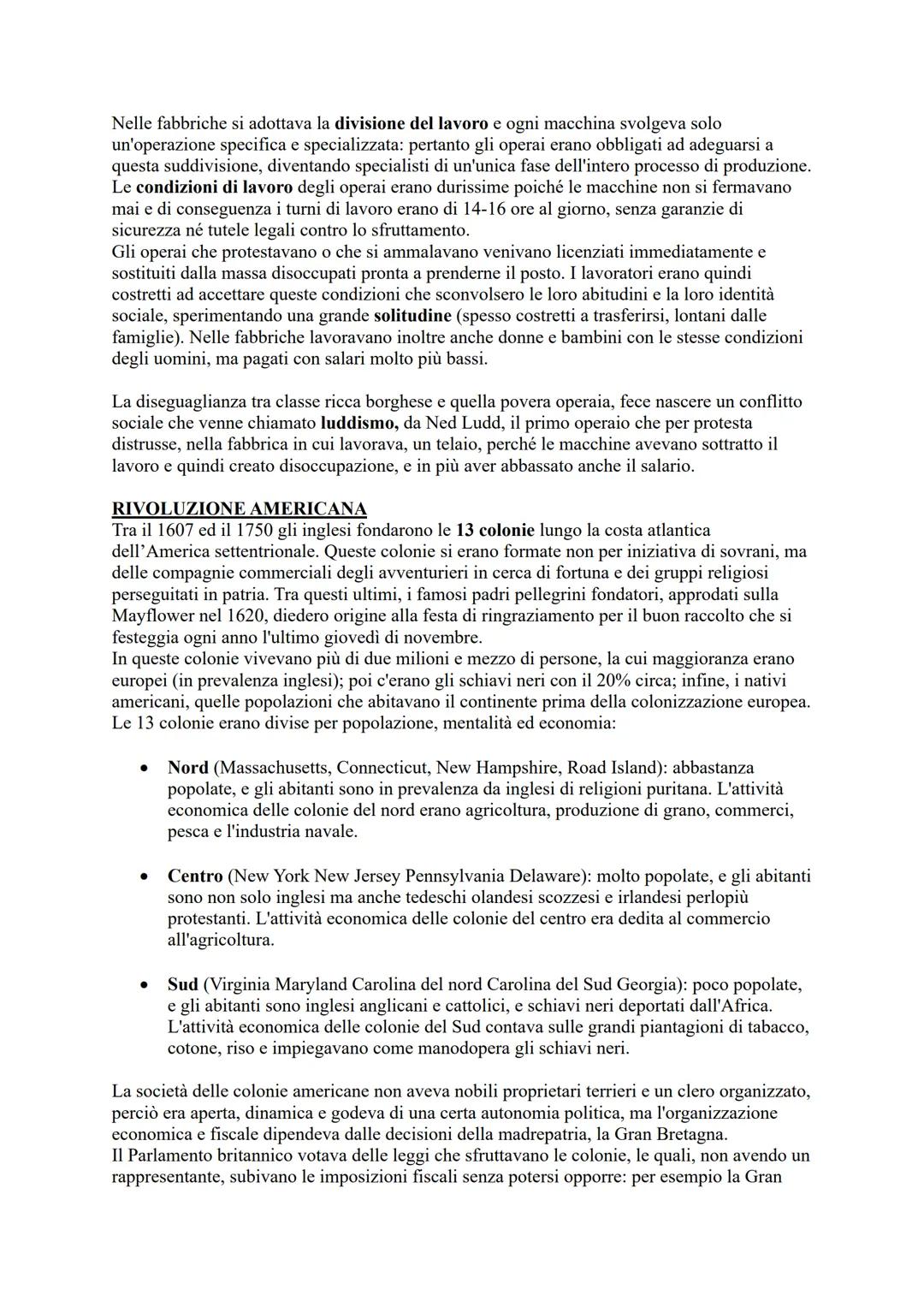 RIVOLUZIONE INDUSTRIALE
La rivoluzione industriale verso la fine del XVIII secolo fu il grande cambiamento del mondo
del lavoro e della soci
