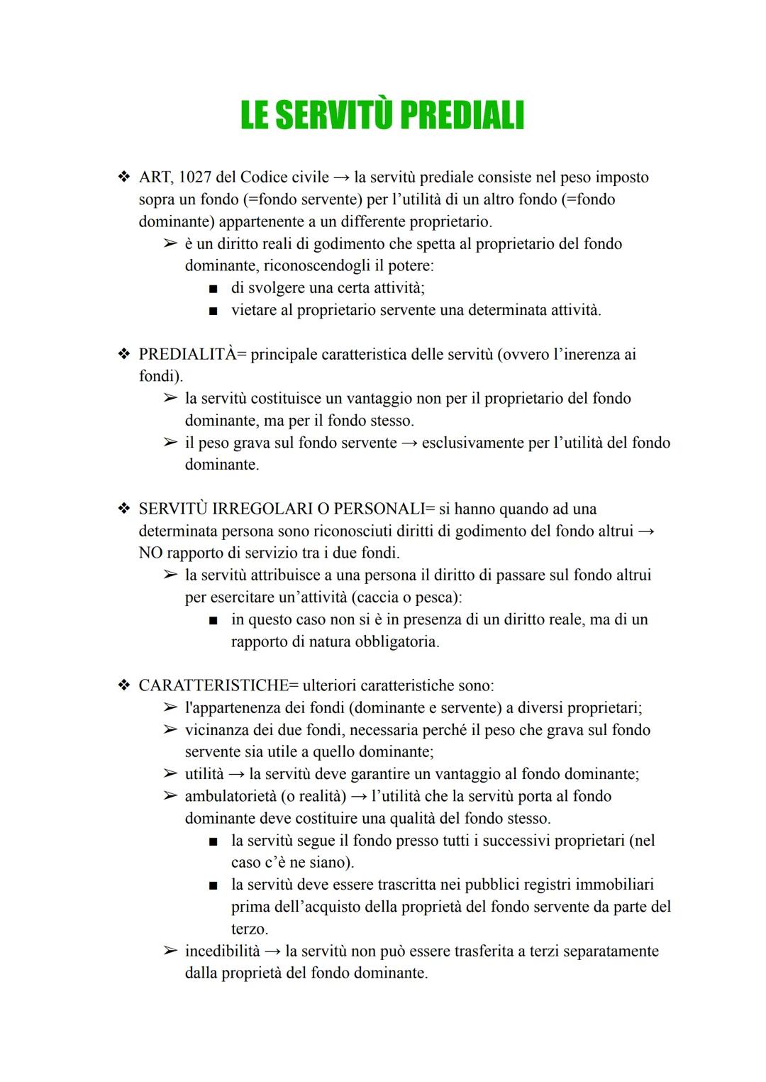 PROPRIETÀ E DIRITTI REALI MINORI
◆ DIRITTI REALI MINORI= diritti che limitano quello di proprietà.
gravano su un bene di proprietà altrui, s