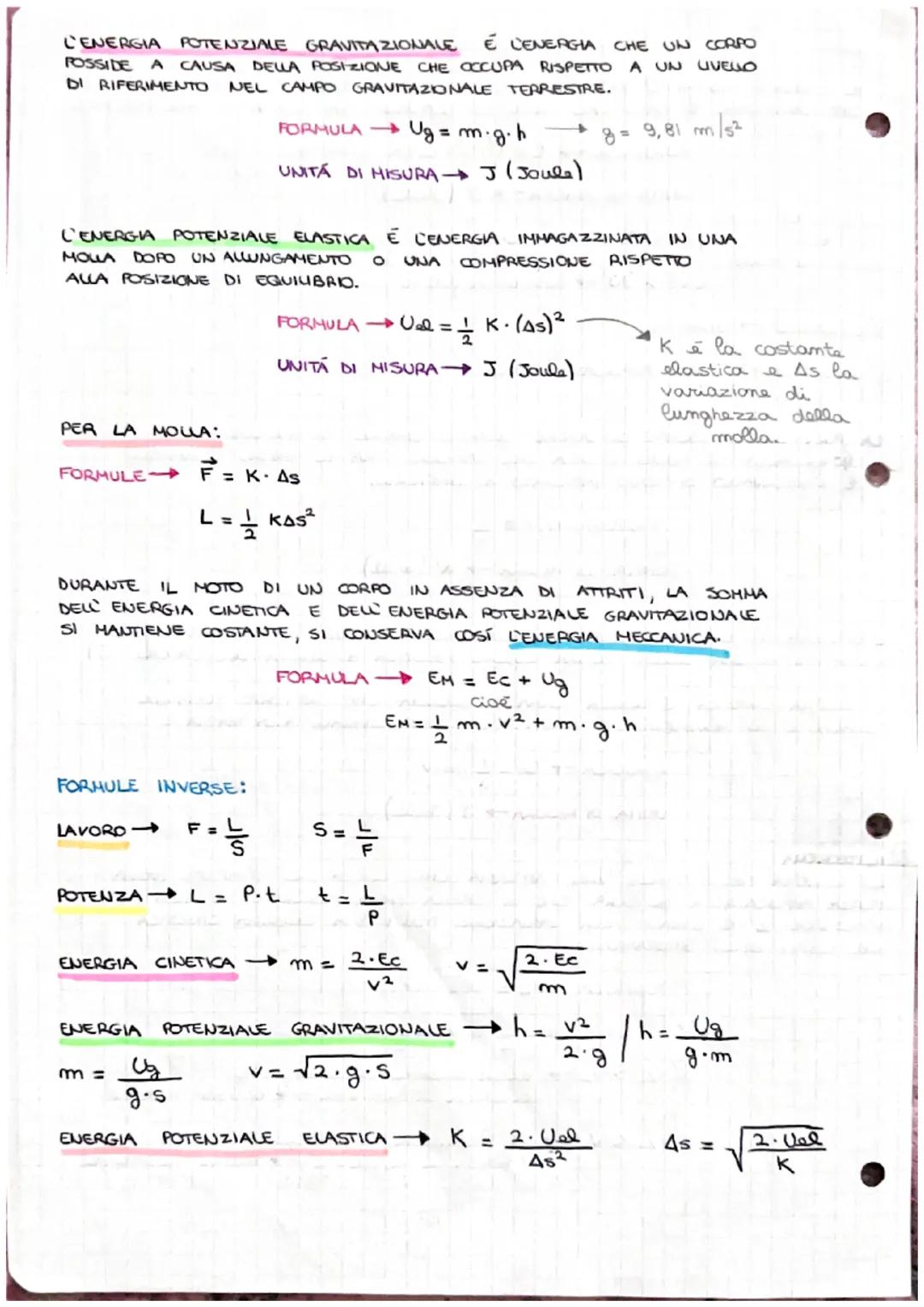 2
LAVORO ED ENERGIA
IL LAVORO INDICA L'EFFICACIA DI UNA FORZA ALLA FINE DI UNO
SPOSTAMENTO, É DATO DAL PRODOTTO SCALARE TRA FORZA E SPOSTA