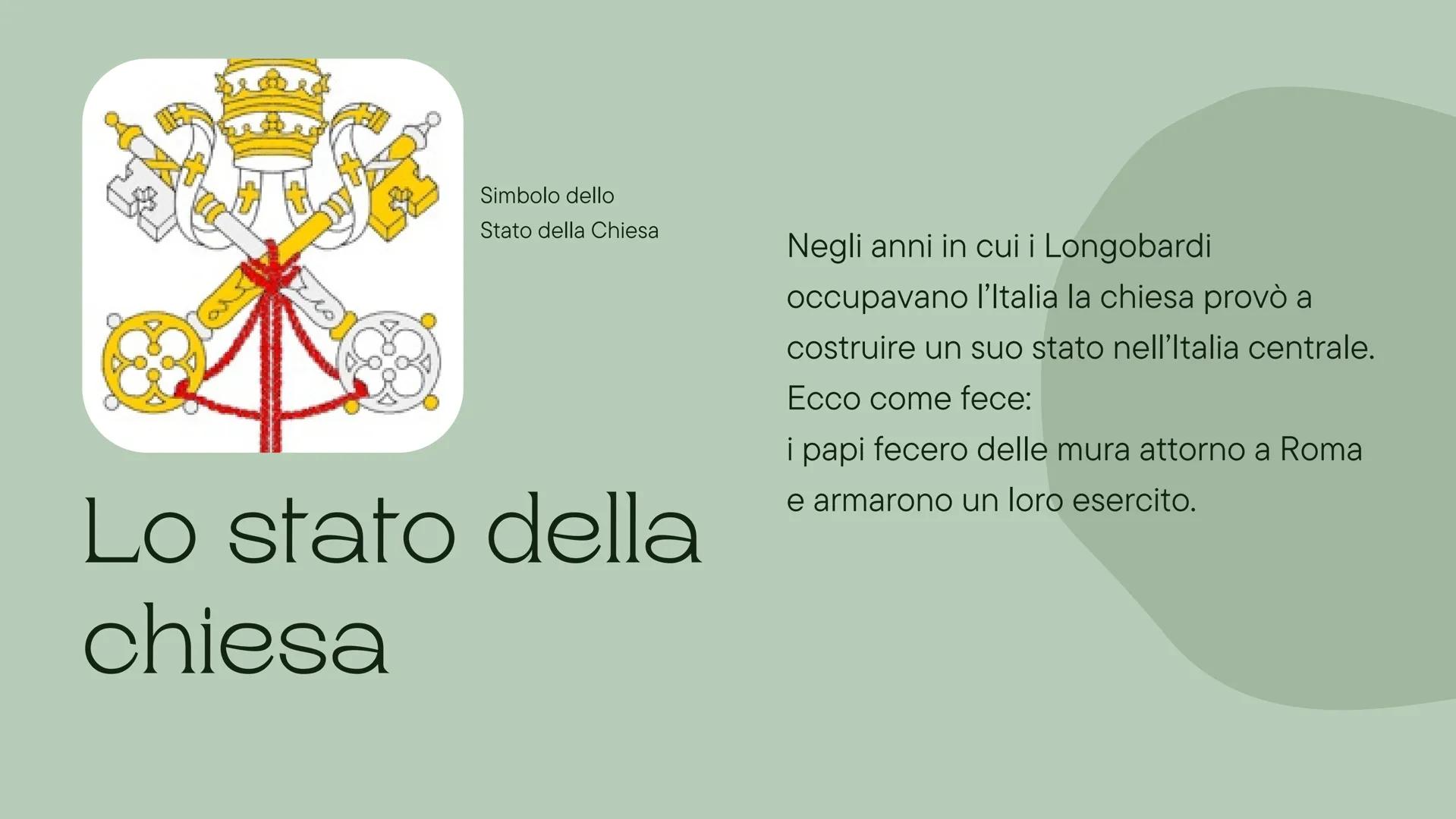 Longobardi
E la nascita dello Stato della Chiesa I Longobardi
I LONGOBARDI ERANO UN POPOLO DI
ORIGINE GERMANICA. ERANO NOMADI
GUERRIERI PROV