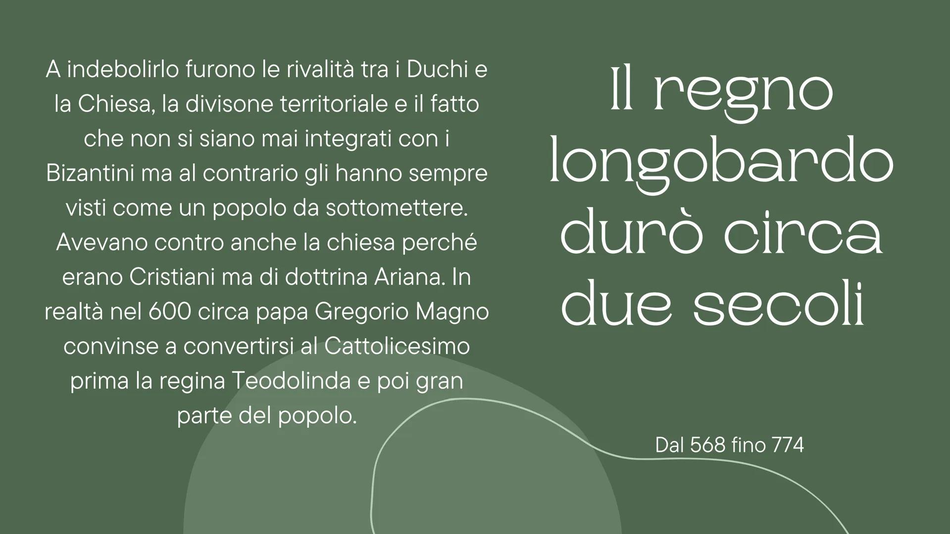 Longobardi
E la nascita dello Stato della Chiesa I Longobardi
I LONGOBARDI ERANO UN POPOLO DI
ORIGINE GERMANICA. ERANO NOMADI
GUERRIERI PROV