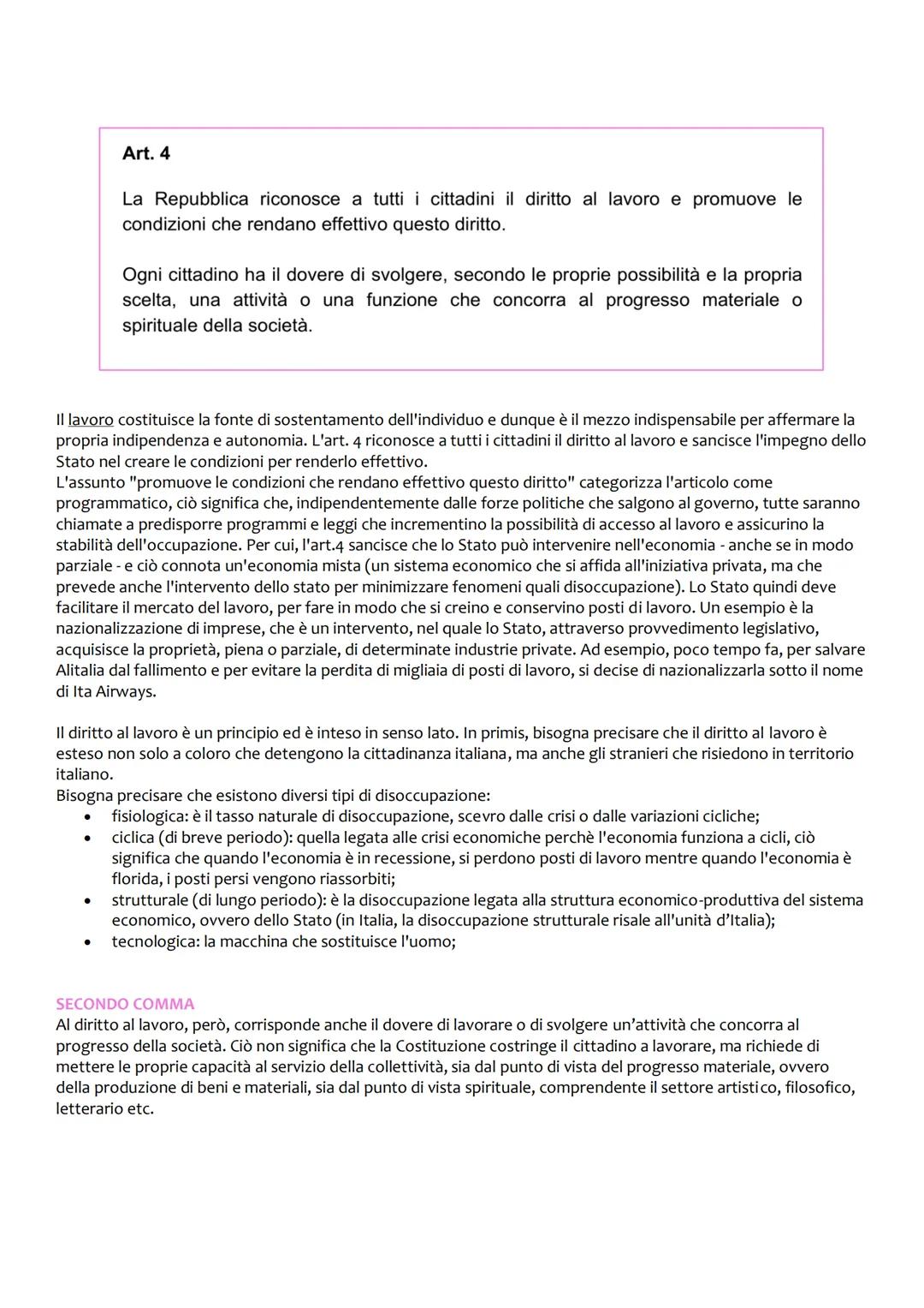 I PRINCIPI FONDAMENTALI DELLA COSTITUZIONE (1-12)
Art. 1
●
L'Italia è una Repubblica democratica, fondata sul lavoro.
L'espressione "repubbl