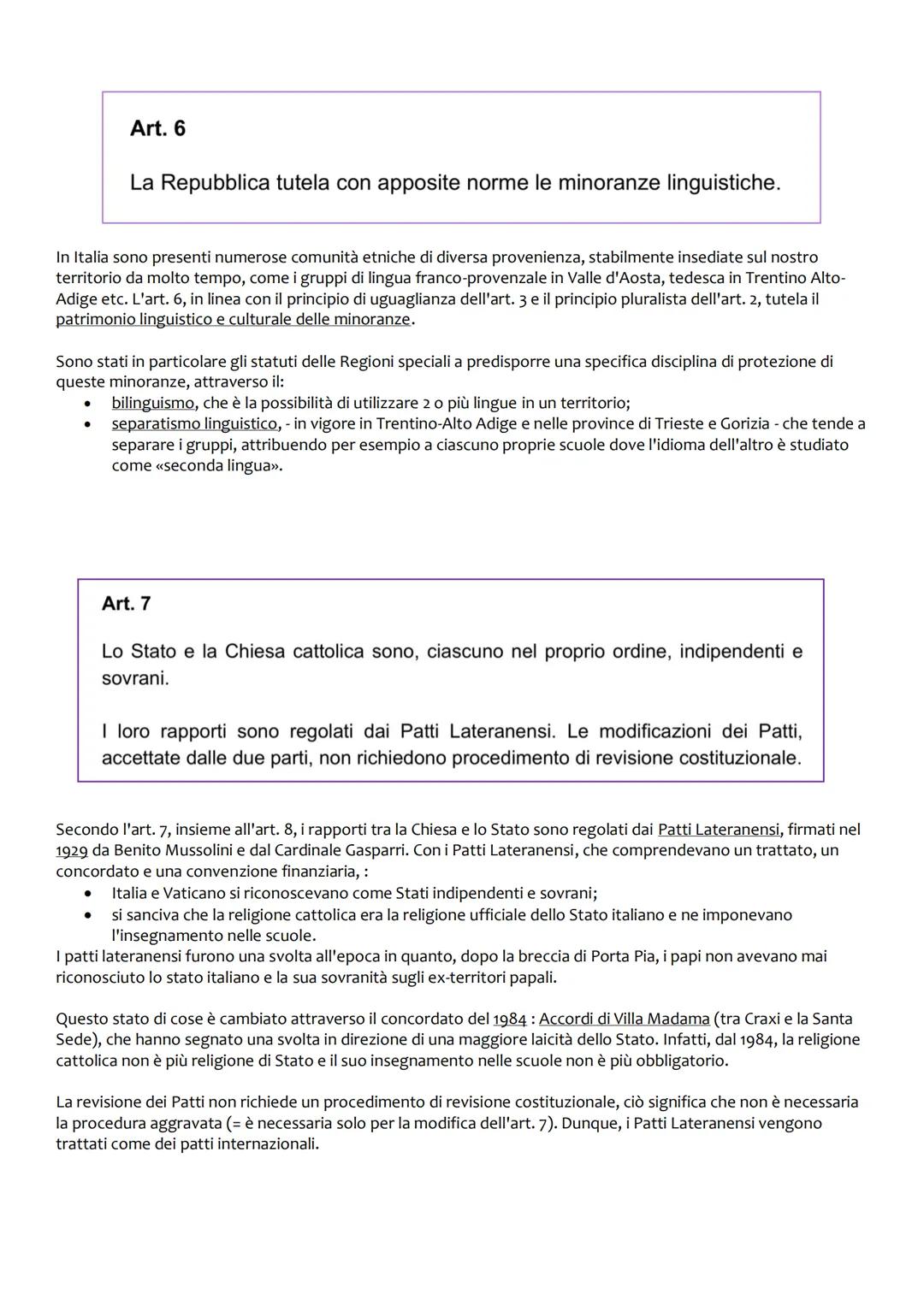 I PRINCIPI FONDAMENTALI DELLA COSTITUZIONE (1-12)
Art. 1
●
L'Italia è una Repubblica democratica, fondata sul lavoro.
L'espressione "repubbl