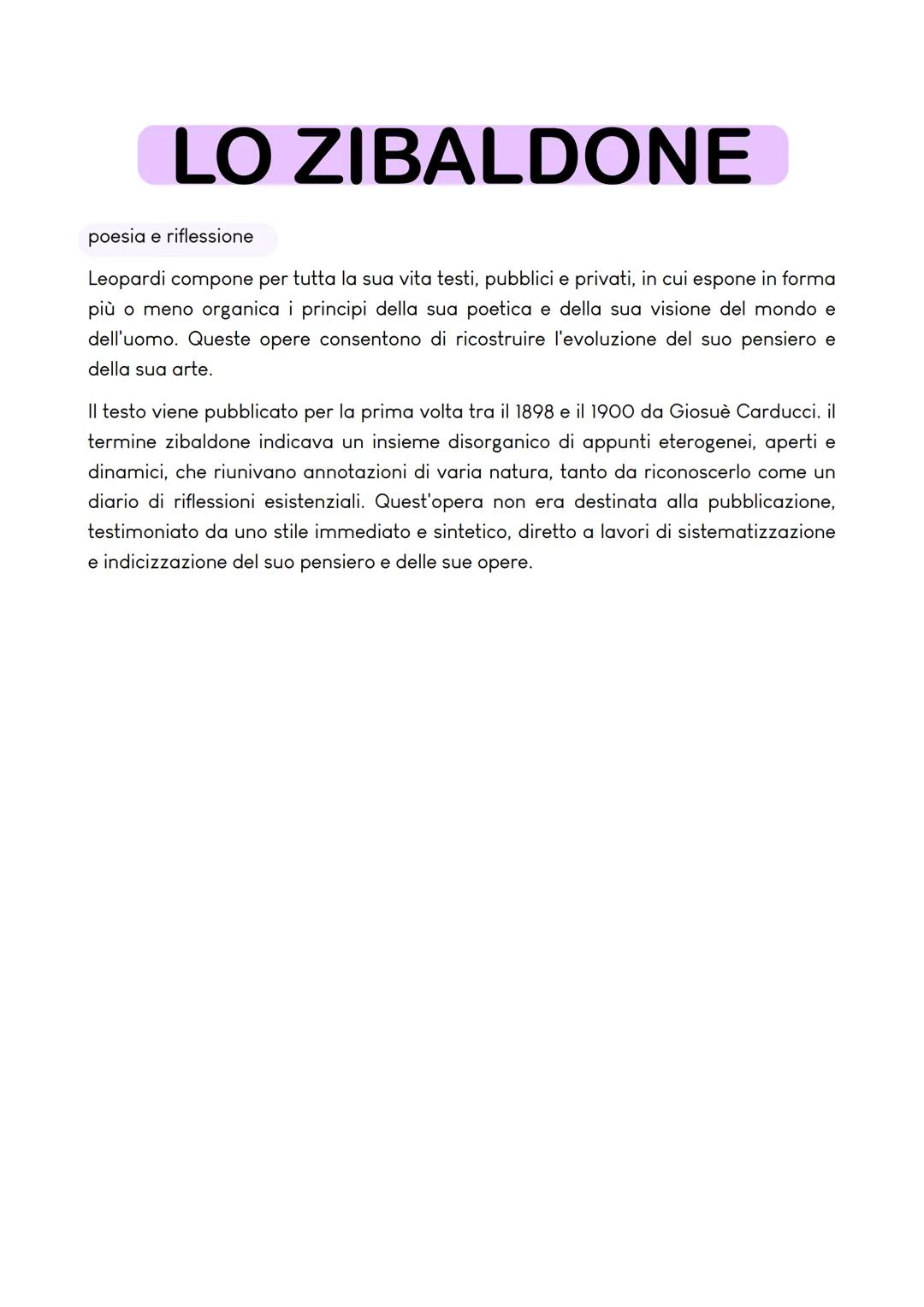 GIACOMO LEOPARDI
La vita e le opere
Un'infanzia felice e un'adolescenza appartata
Leopardi nasce il 29 giugno 1798 a Recanati, vive feliceme
