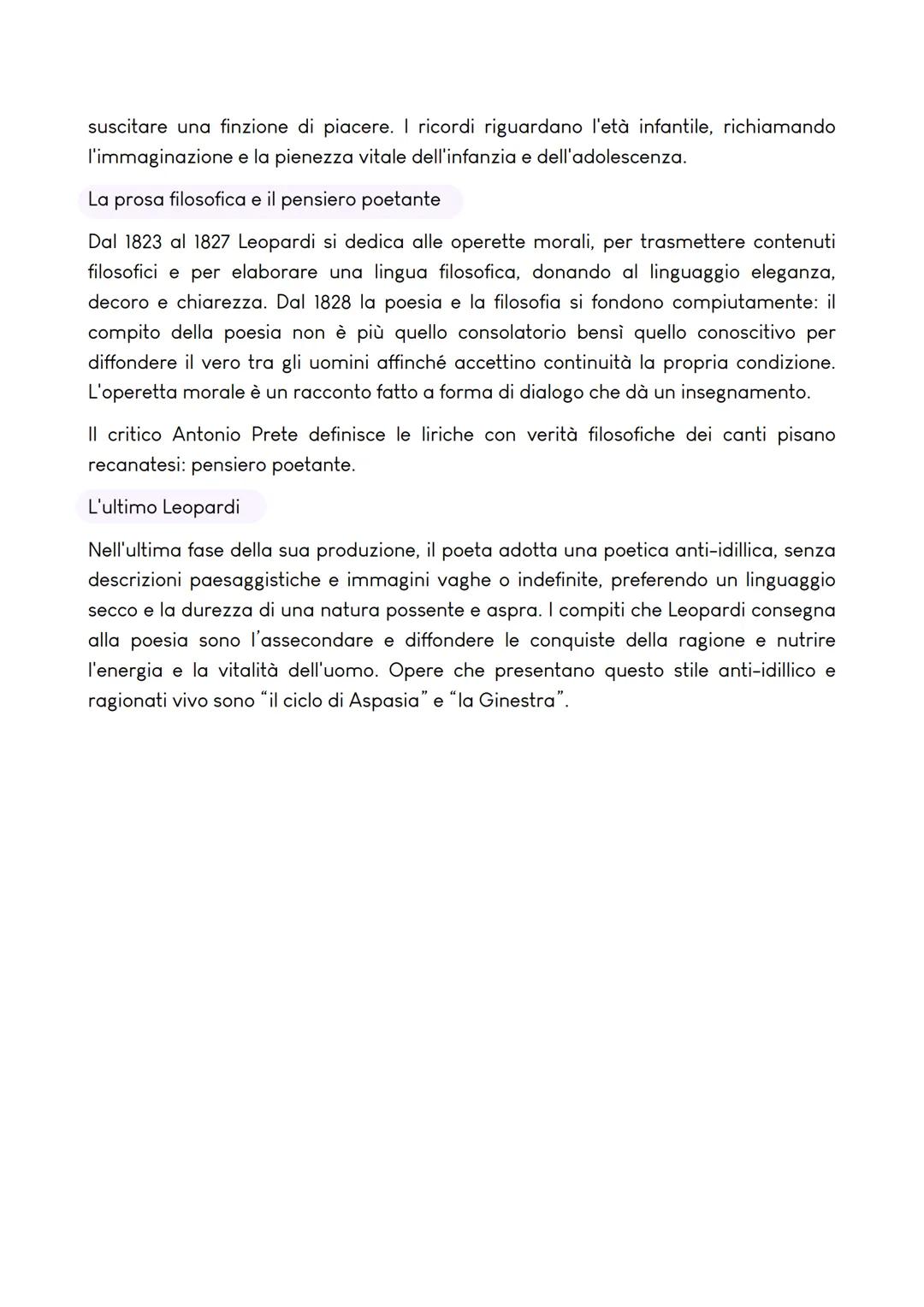 GIACOMO LEOPARDI
La vita e le opere
Un'infanzia felice e un'adolescenza appartata
Leopardi nasce il 29 giugno 1798 a Recanati, vive feliceme