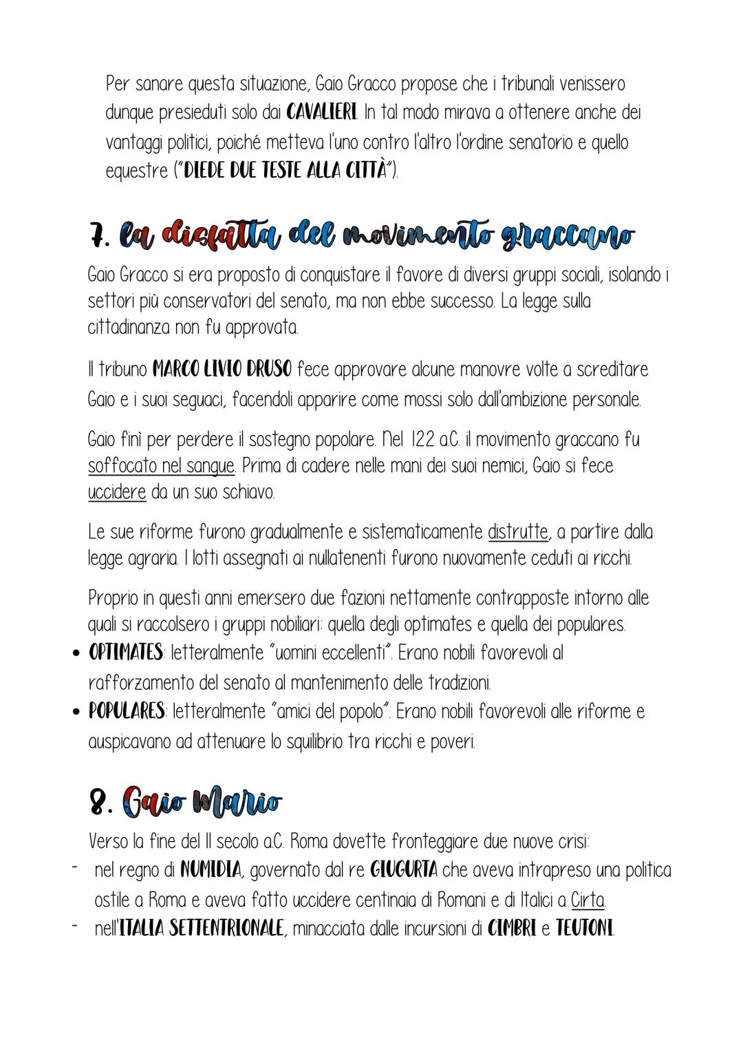 STORIA
capitala 12
1. squilibri sociali nelle campagne
italiche
Gli effetti della Seconda guerra punica furono gravi: città e campagne erano