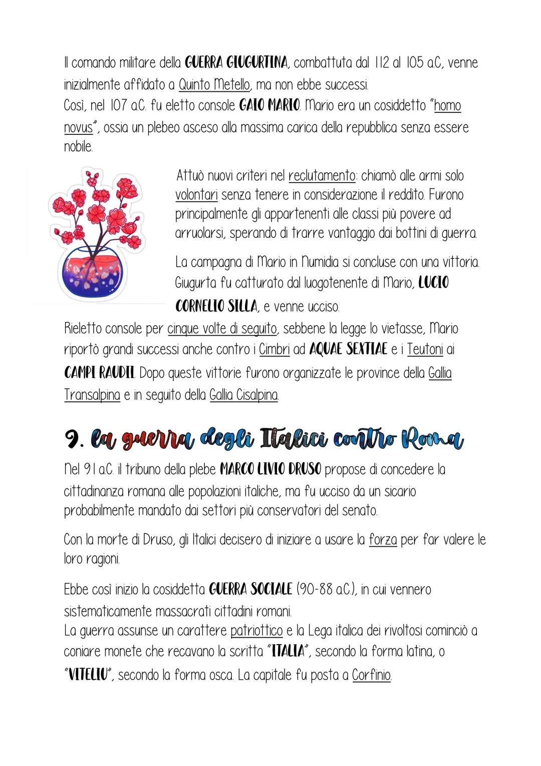 STORIA
capitala 12
1. squilibri sociali nelle campagne
italiche
Gli effetti della Seconda guerra punica furono gravi: città e campagne erano