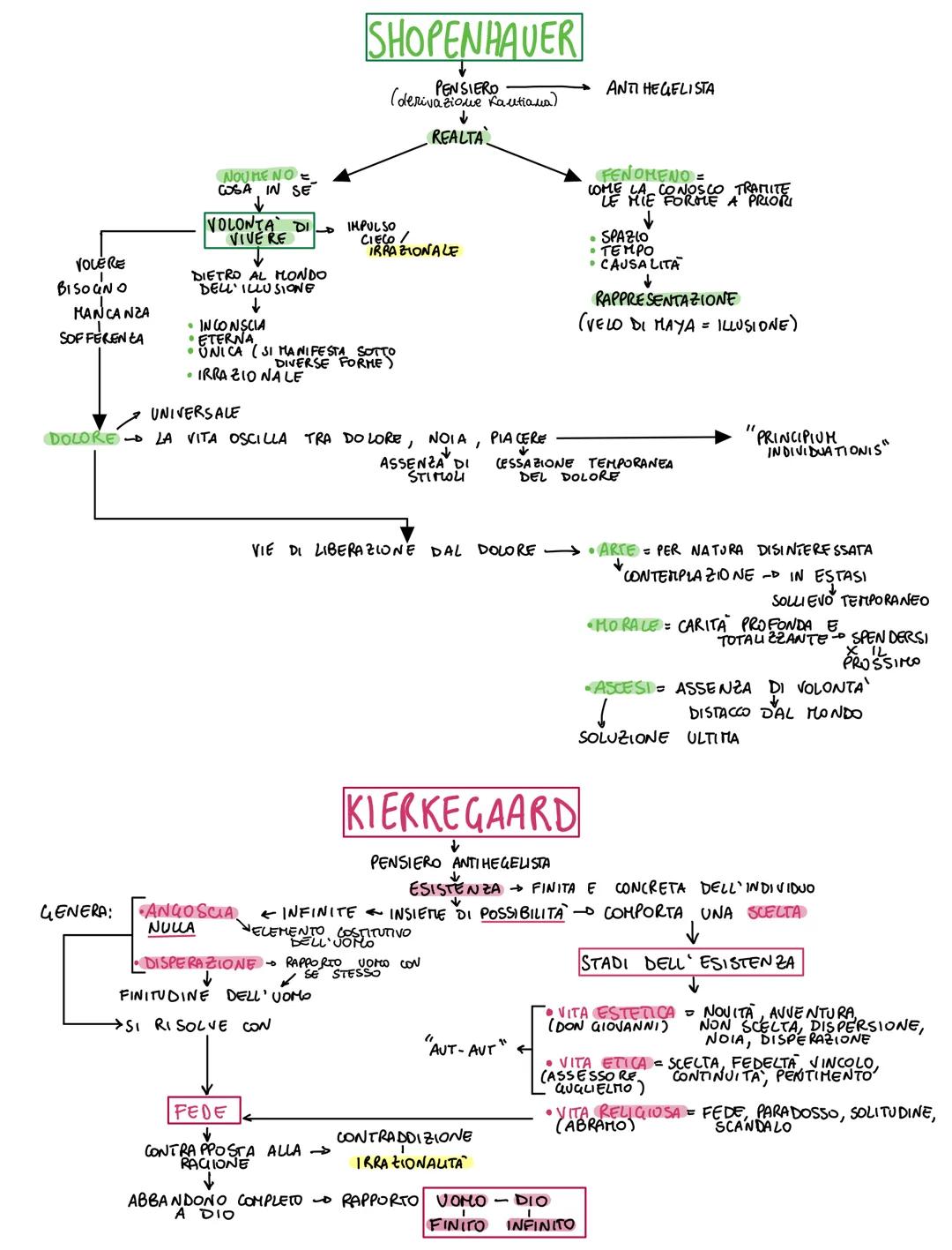VOLÈRE
BISOGNO
MANCANZA
SOFFERENZA
NOUME NO =
COSA IN SE
↓
VOLONTA DI
VIVERE
DIETRO AL MONDO
DELL'ILLUSIONE
↓
SHOPENHAUER
PENSIERO
(derivazi