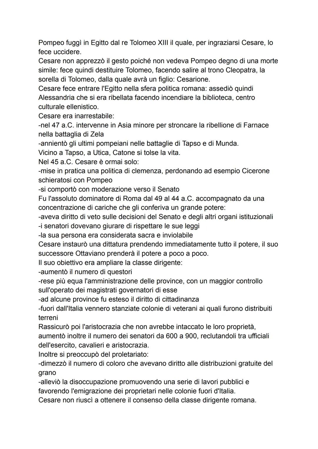 IL PRIMO TRIUMVIRATO
Mentre Pompeo si trovava in Oriente, a Roma continuavano le problematiche
politiche.
A Crasso si opponeva Catone, Cicer