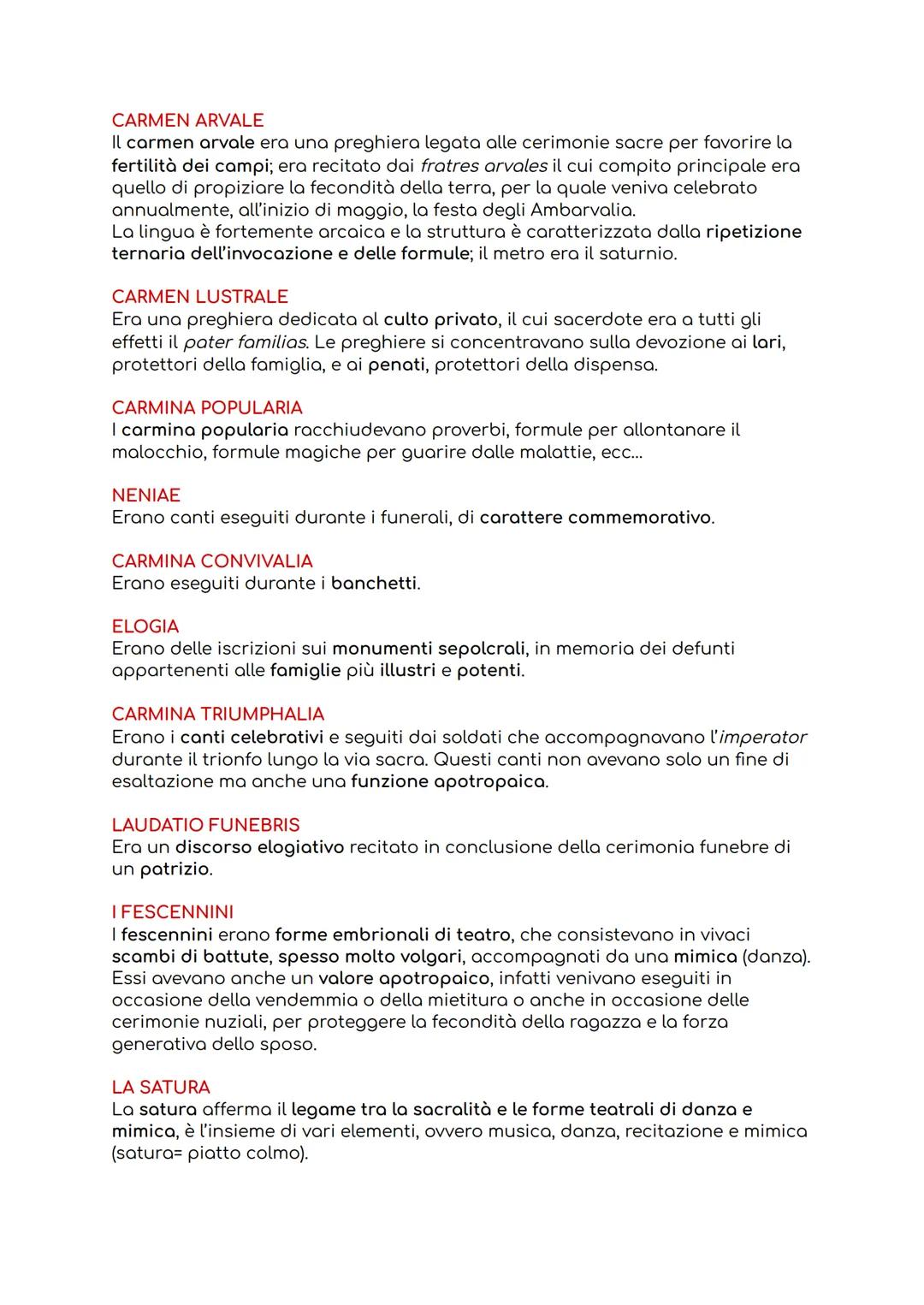 LE ORIGINI DELLA LETTERATURA LATINA
Nei secoli in cui la civiltà romana cominciò a costruirsi e ad affermarsi si
elaborarono lentamente le p