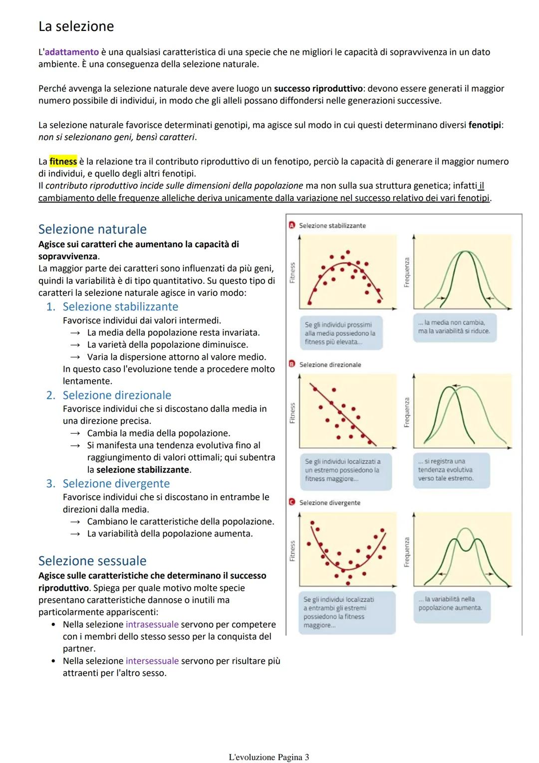 L'evoluzione dopo Darwin
Teoria dell'evoluzione per selezione naturale
L'origine delle specie, Darwin
1. Tutte le popolazioni sono soggette