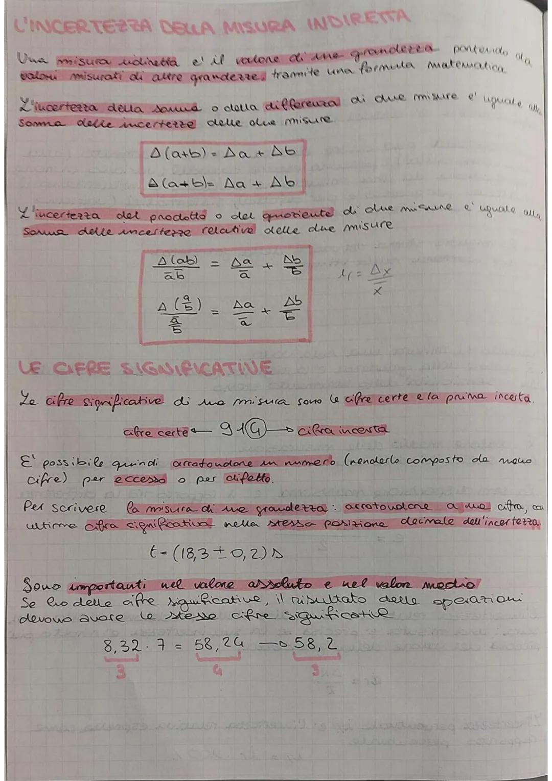 le incertezze
L'incertezza e l'errore DeLLe misure
Ottenere una misura esatta e' impossibile, infatti ad
ogni misura รจ associata un'incertez