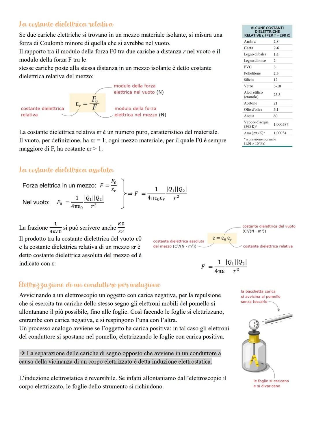 La carica elettrica e la legge
di Collomb
he
Il termine elettricità deriva da «<elektron»> che significa «ambra». L'ambra è una resina di co