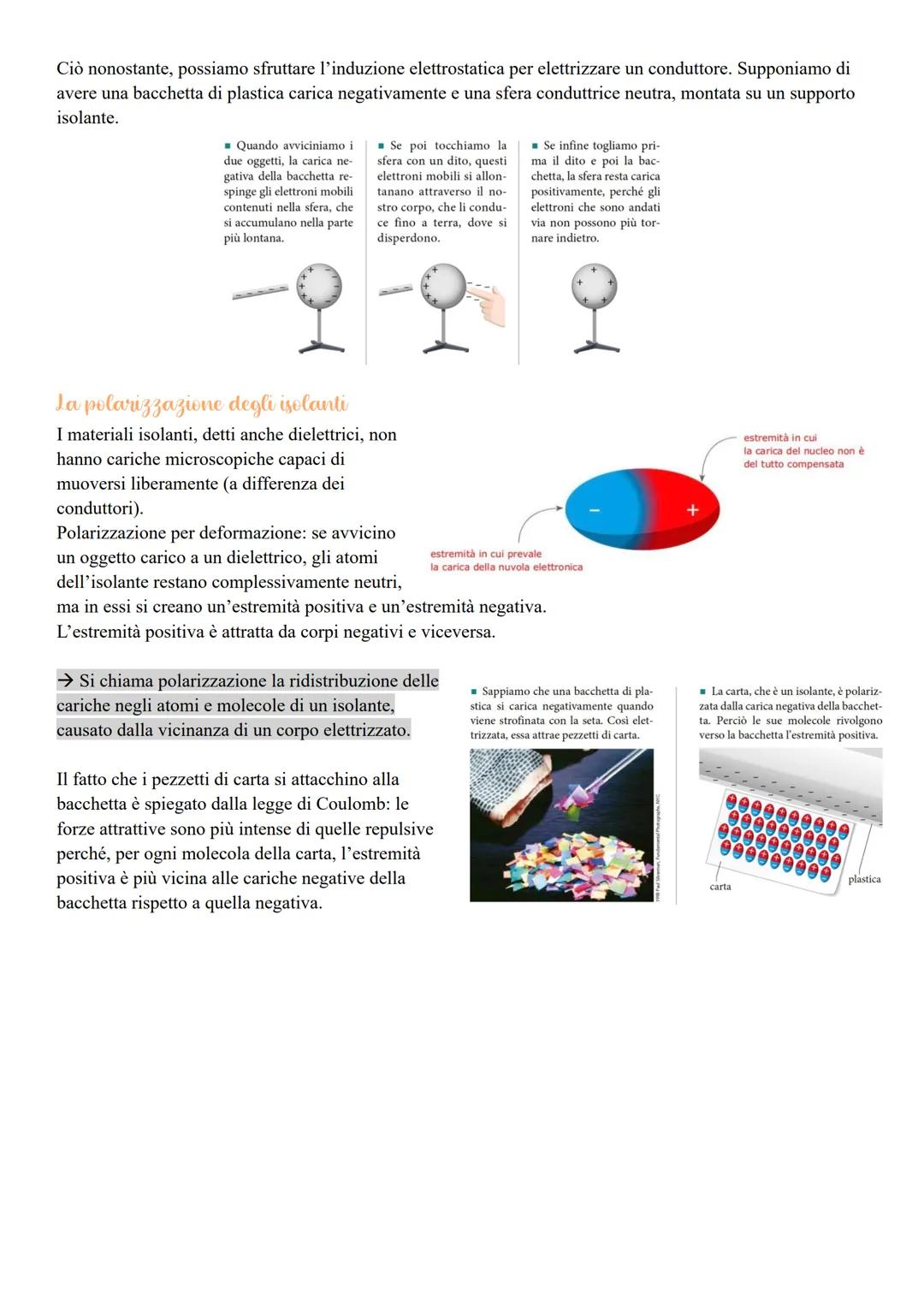La carica elettrica e la legge
di Collomb
he
Il termine elettricità deriva da «<elektron»> che significa «ambra». L'ambra è una resina di co