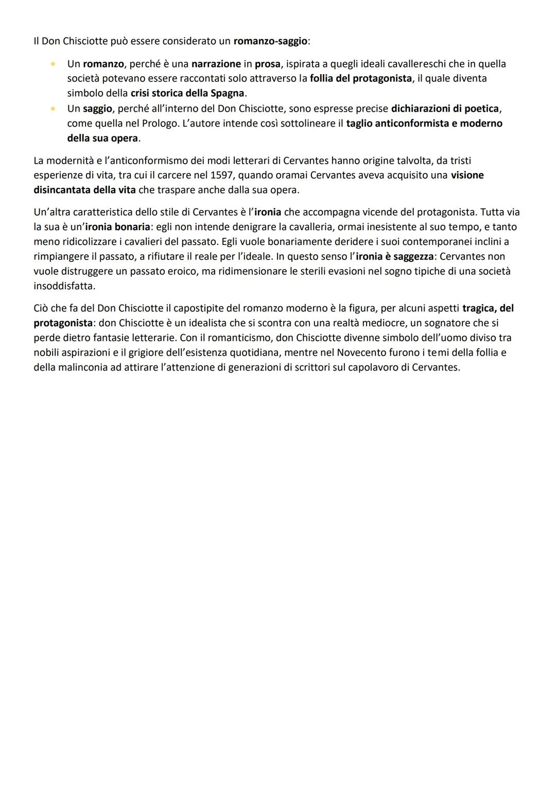 Miguel de Cervantes
Miguel de Cervantes nacque in Castiglia nel 1547. Dopo gli studi di grammatica, passò al servizio del
cardinale Acquaviv