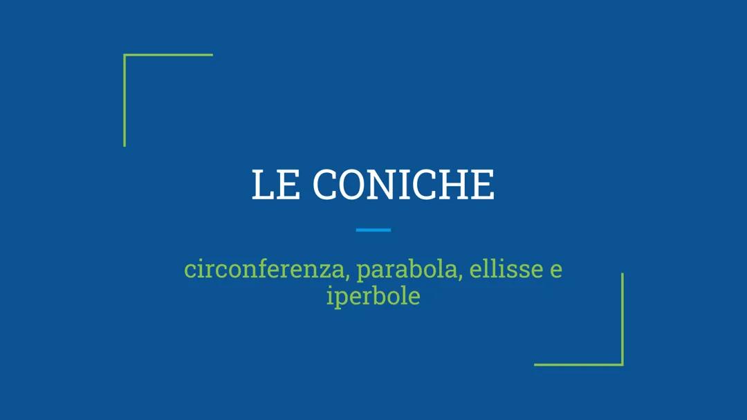 le coniche